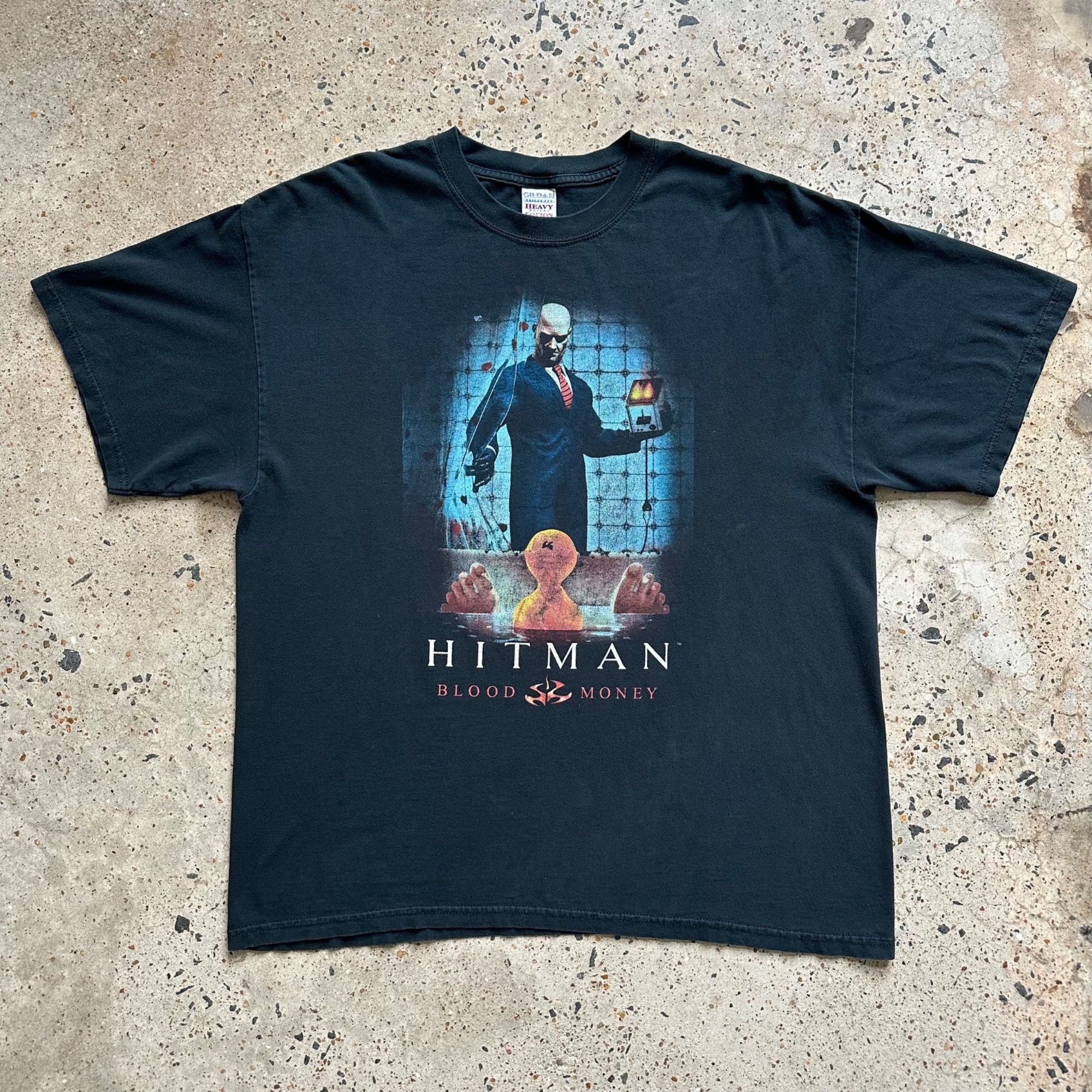 Vintage Hitman Blood Money Video Game Shirt Hoodie, Sweatshirt | PodTeesHub.com