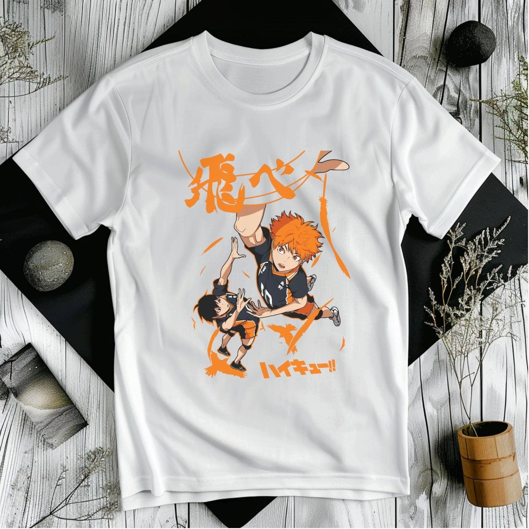 Volleyball Anime Graphic Tee - Harajuku Manga Shirt - Unisex Hoodie, Sweatshirt | PodTeesHub.com