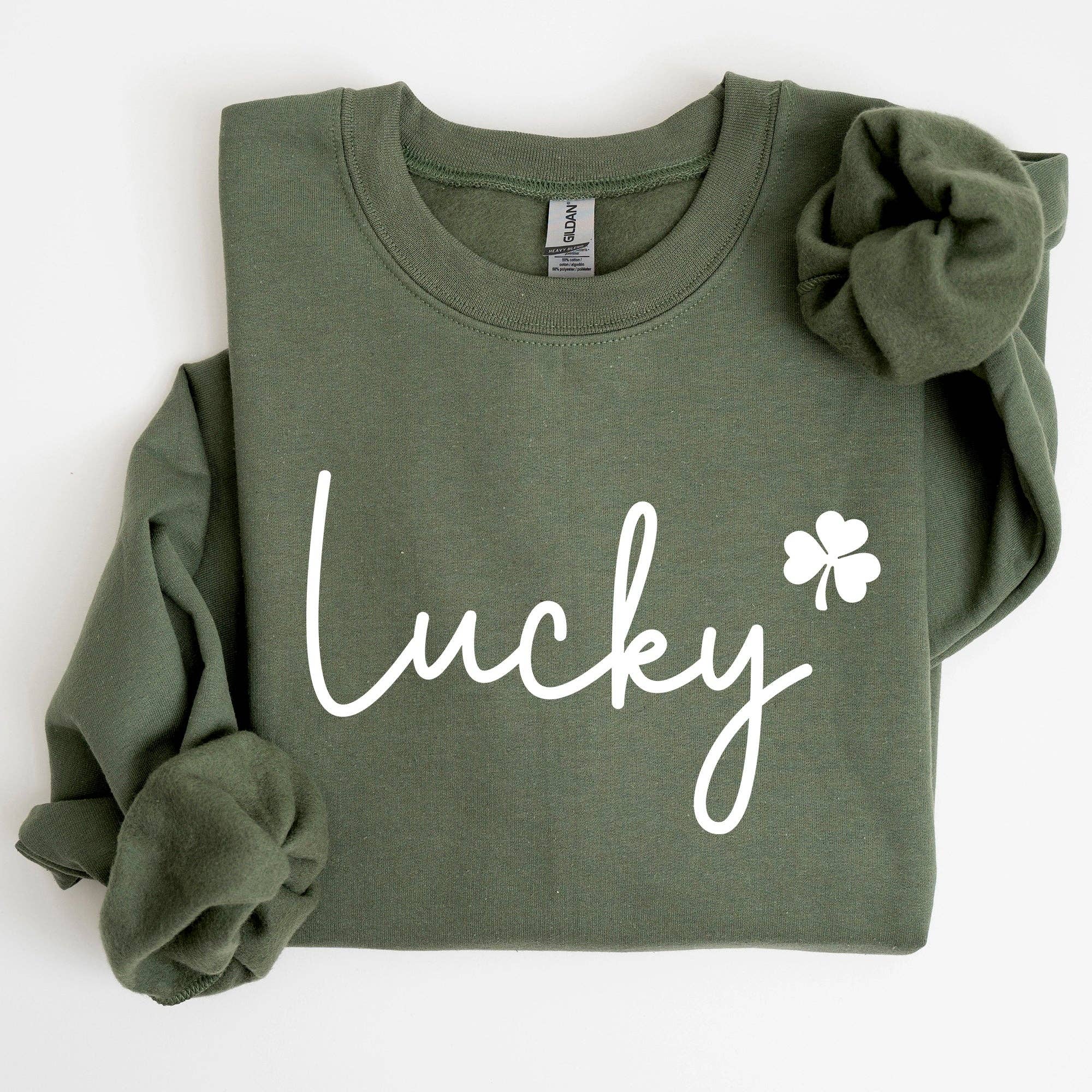 Lucky, Shamrock, St Patrick's Day Sweatshirt T-Shirts, Hoodie | PodTeesHub.com