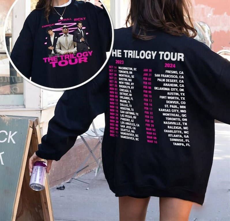 The Trilogy Tour Concert Sweatshirt with Event Dates T-Shirts, Hoodie | PodTeesHub.com