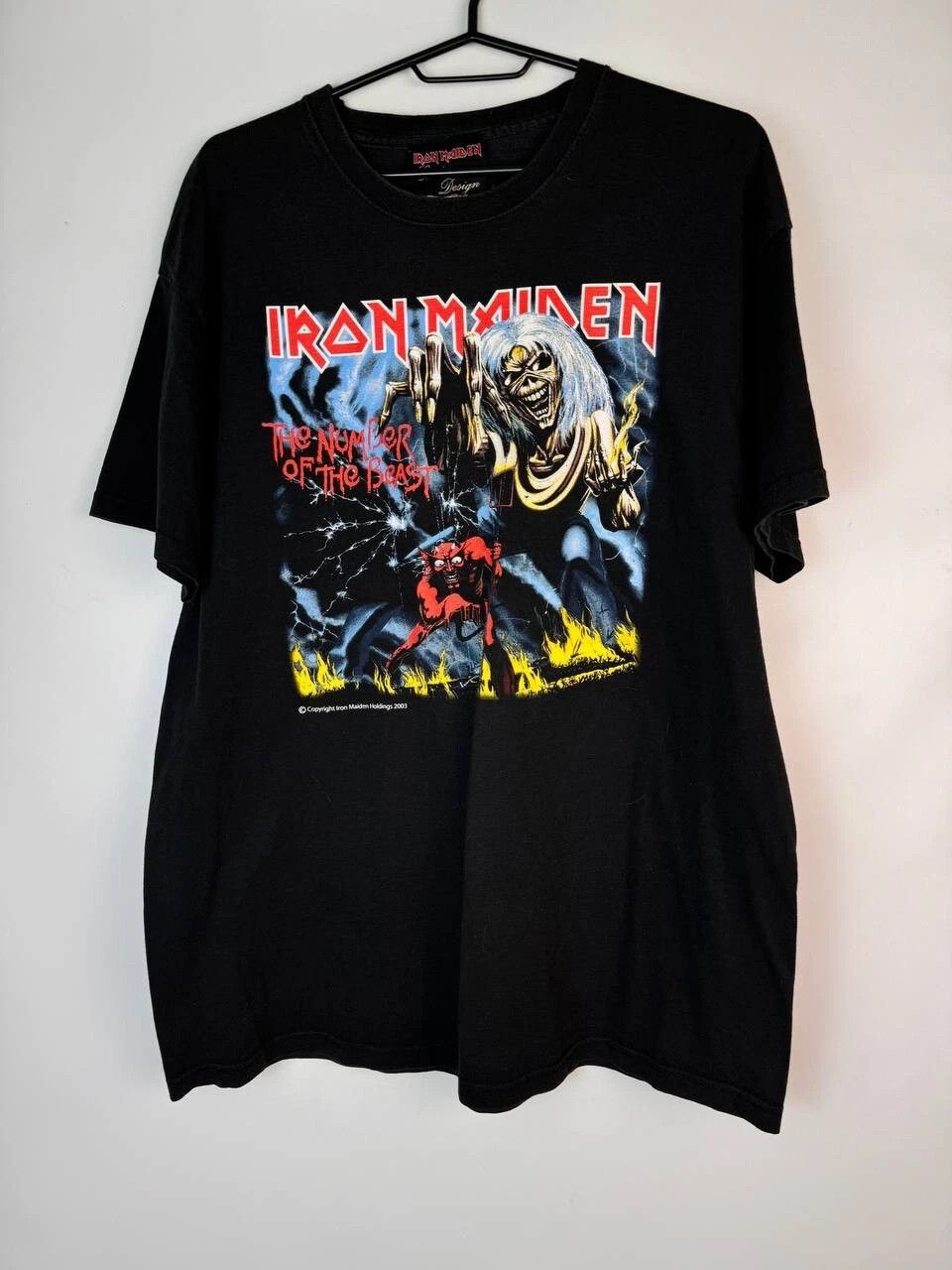 Maiden Vintage Iron Maiden Shirt The Number Of The Beast Tour Sz Xl Hoodie, Sweatshirt | PodTeesHub.com