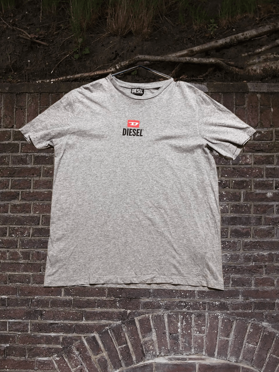 Diesel Y2k Gray Logo Diesel Vintage Streetwear T-Shirts, Hoodie, Sweatshirt