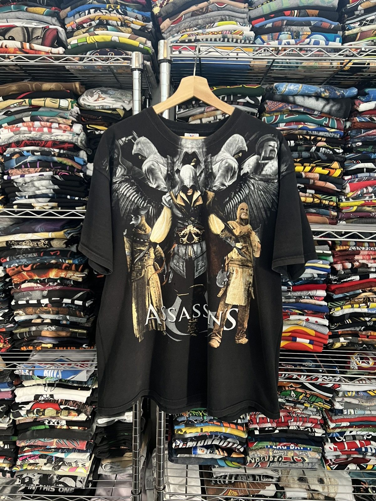 Playstation 2000s Assassin S Creed Ezio Aop Videogame Promo T-Shirts, Hoodie, Sweatshirt