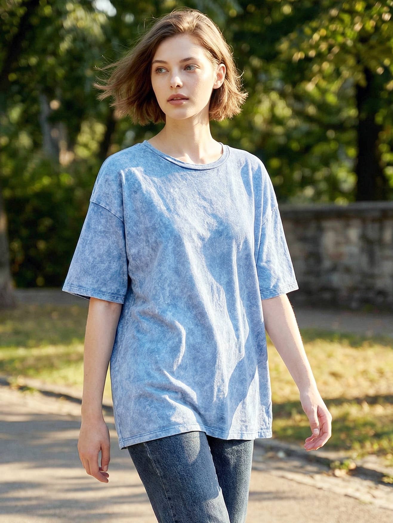 `.Washed Cotton Oversized Tee Hoodie, Sweatshirt | PodTeesHub.com