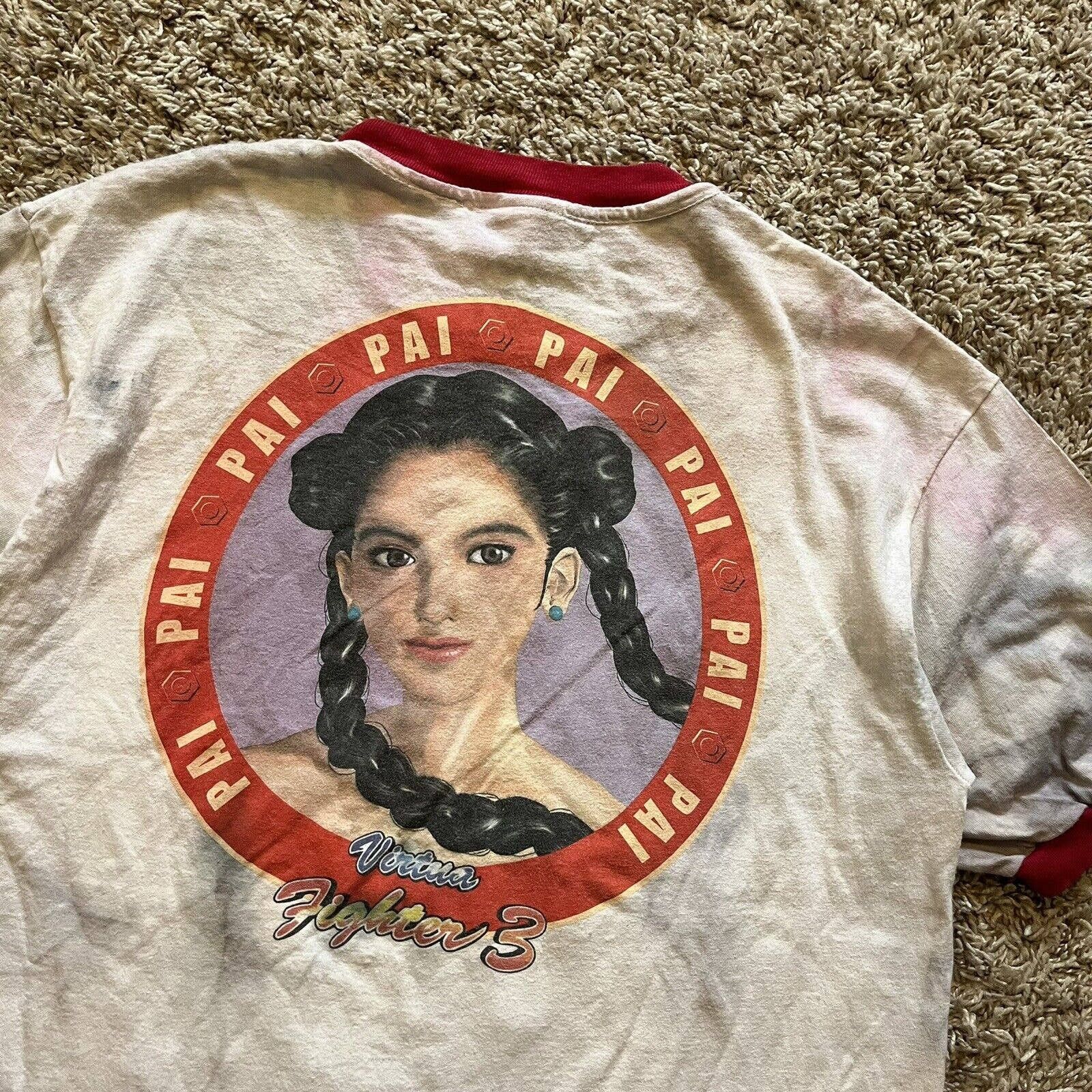 Vintage 90s Virtua Fighter 3 Pai Anime Fighting Video Game Tee Shirt Hoodie, Sweatshirt | PodTeesHub.com