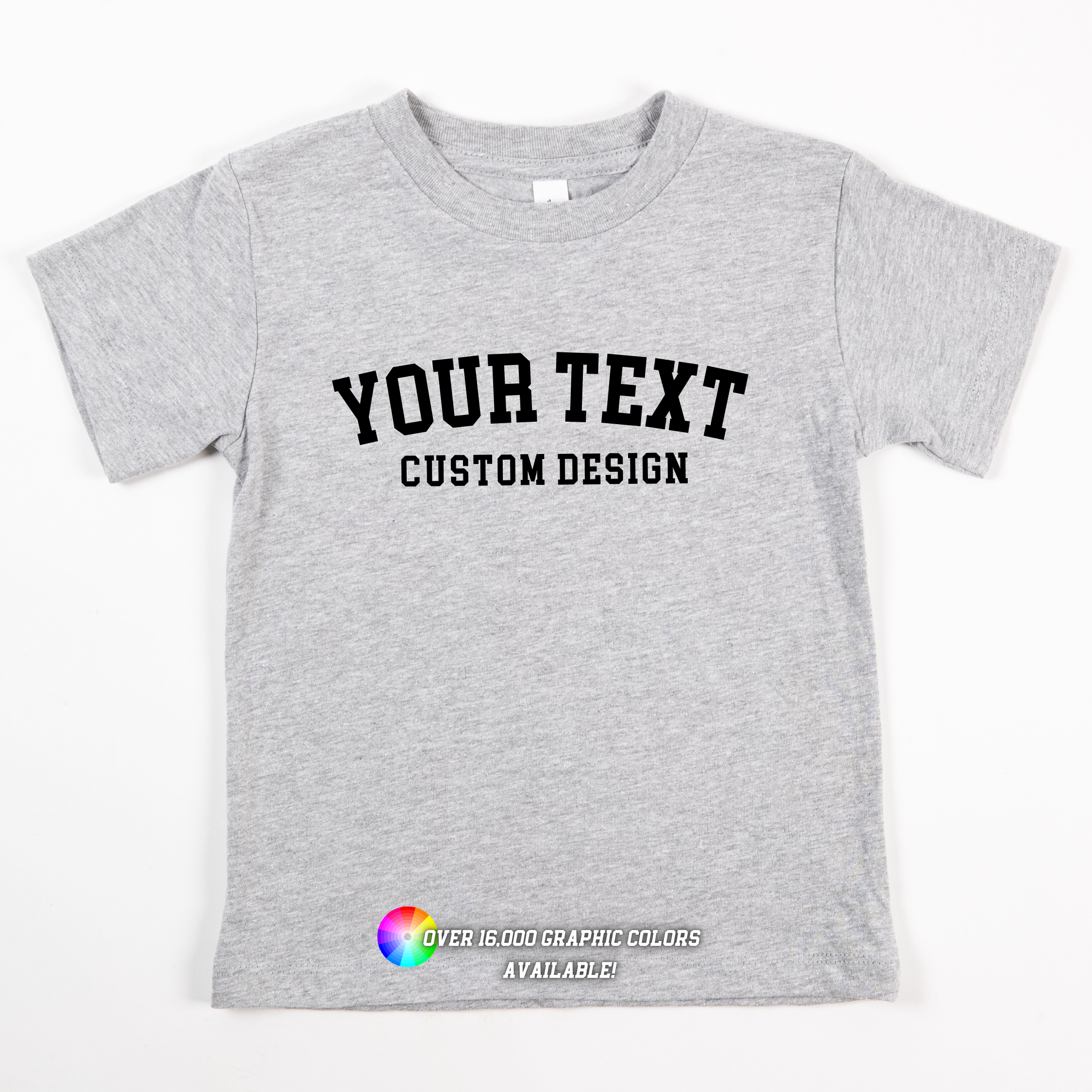 Custom Branded Toddler T-Shirt Any Design or Text Graphic Hoodie, Sweatshirt | PodTeesHub.com