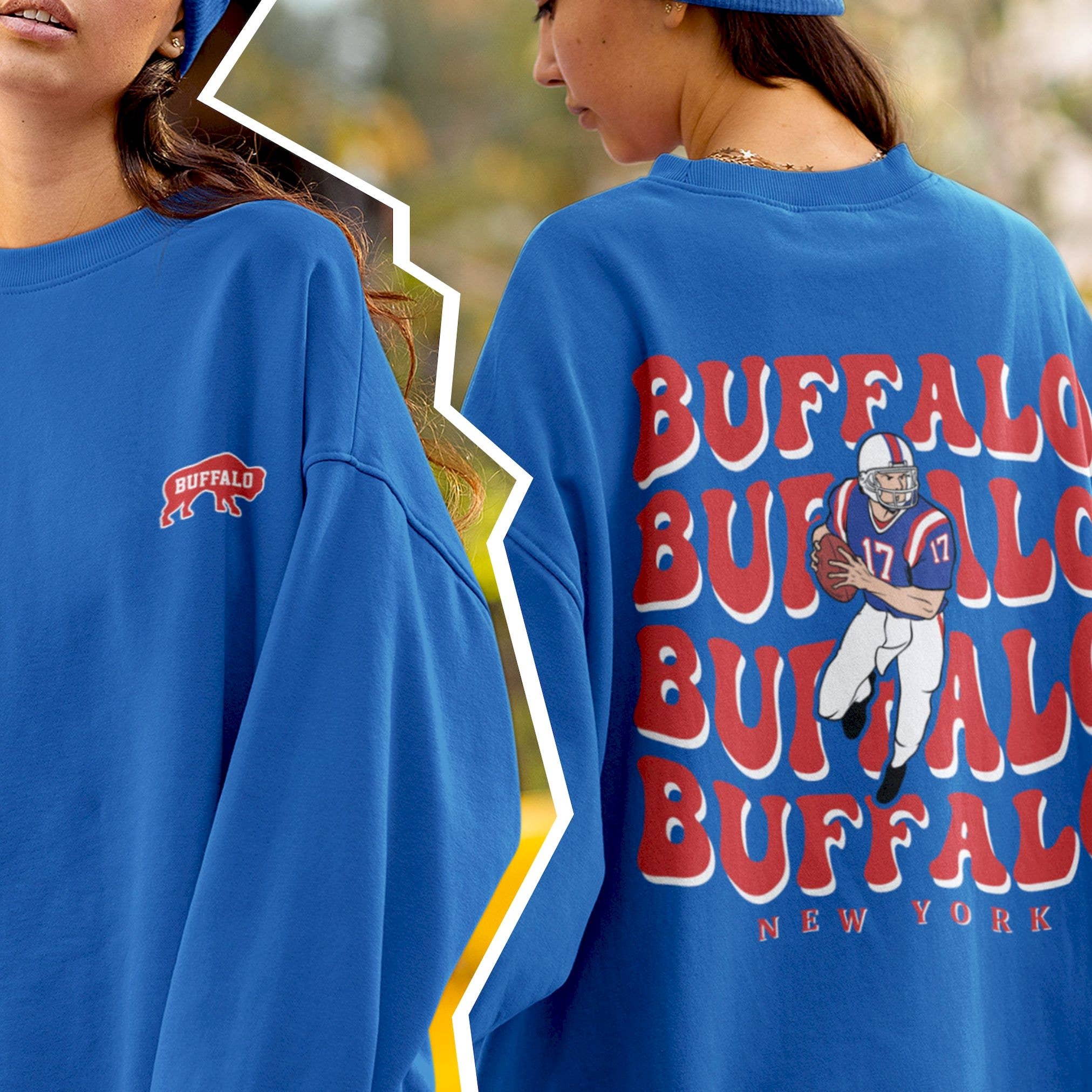 Vintage Buffalo Football Sweatshirt - Ideal Fan Gift For Bil T-Shirts, Hoodie | PodTeesHub.com