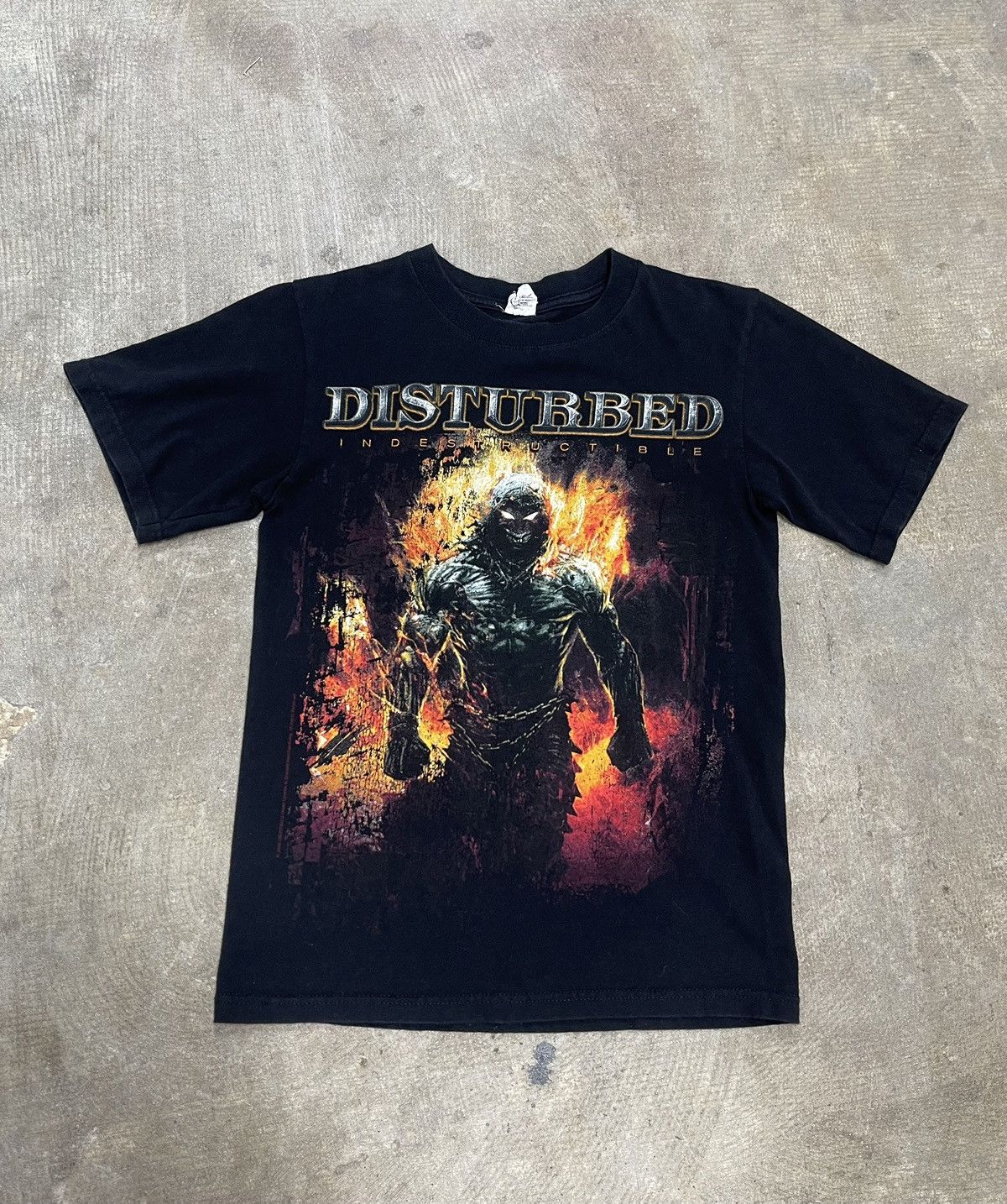 Band Tees Vintage 2008 Disturbed Double Sided Black Tour Tee Hoodie, Sweatshirt | PodTeesHub.com