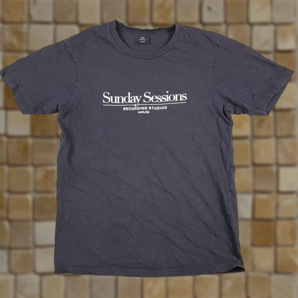Vintage Sundays Sessions Record Label Vinyl Records T Bar Shirt Size Small Men Black Cotton Embroide Hoodie, Sweatshirt