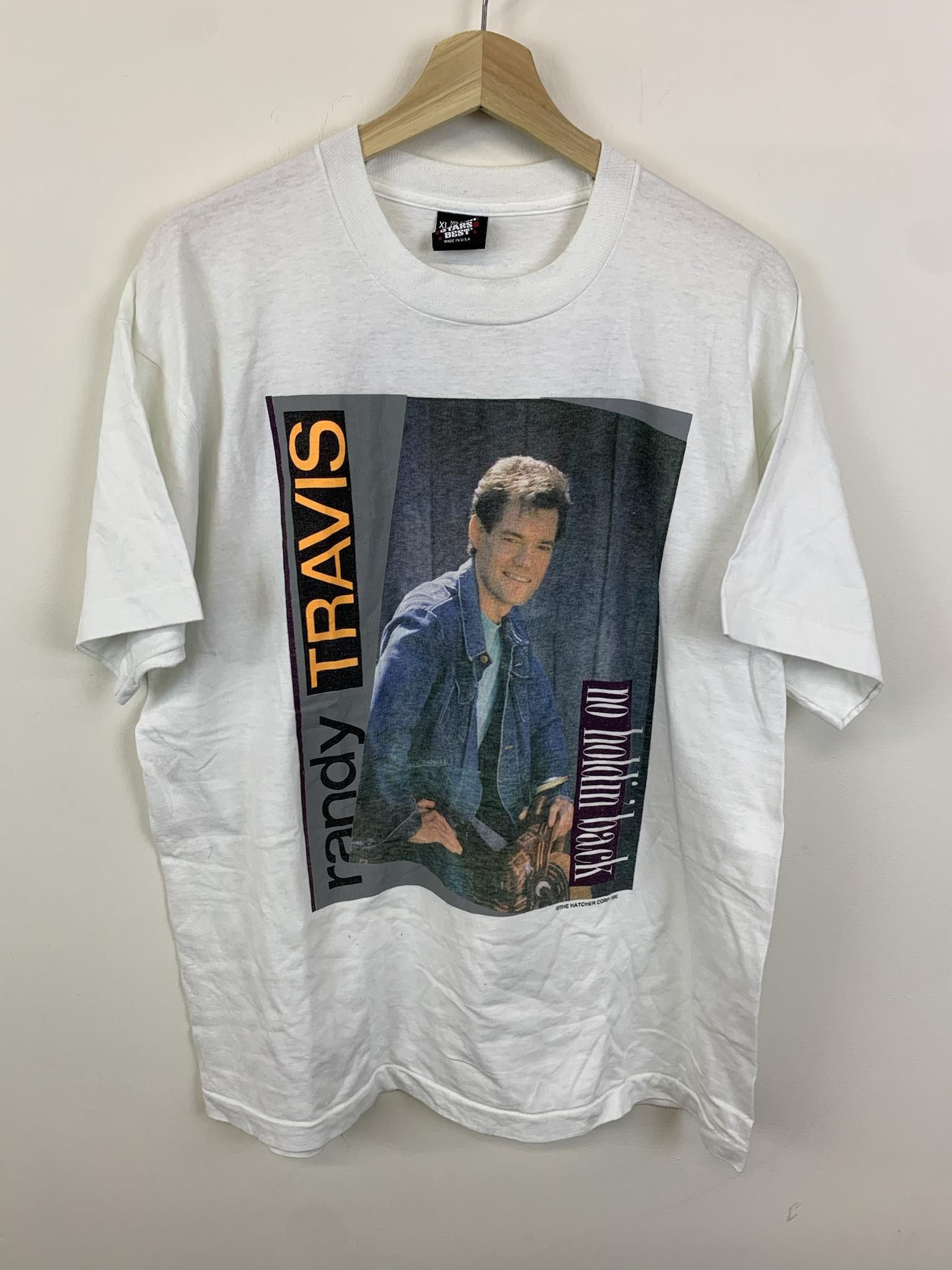 Band Tees Vintage 1990 Randy Travis No Holdin Back Tour Tee Singlstitch Hoodie, Sweatshirt | PodTeesHub.com