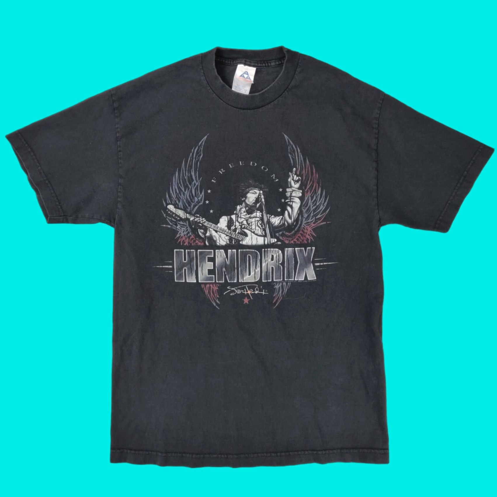 Vintage Jimi Hendrix T Shirt Mens L Black Short Sleeve Rock Graphic 2005 Alstyle Apparel Act Hoodie, Sweatshirt
