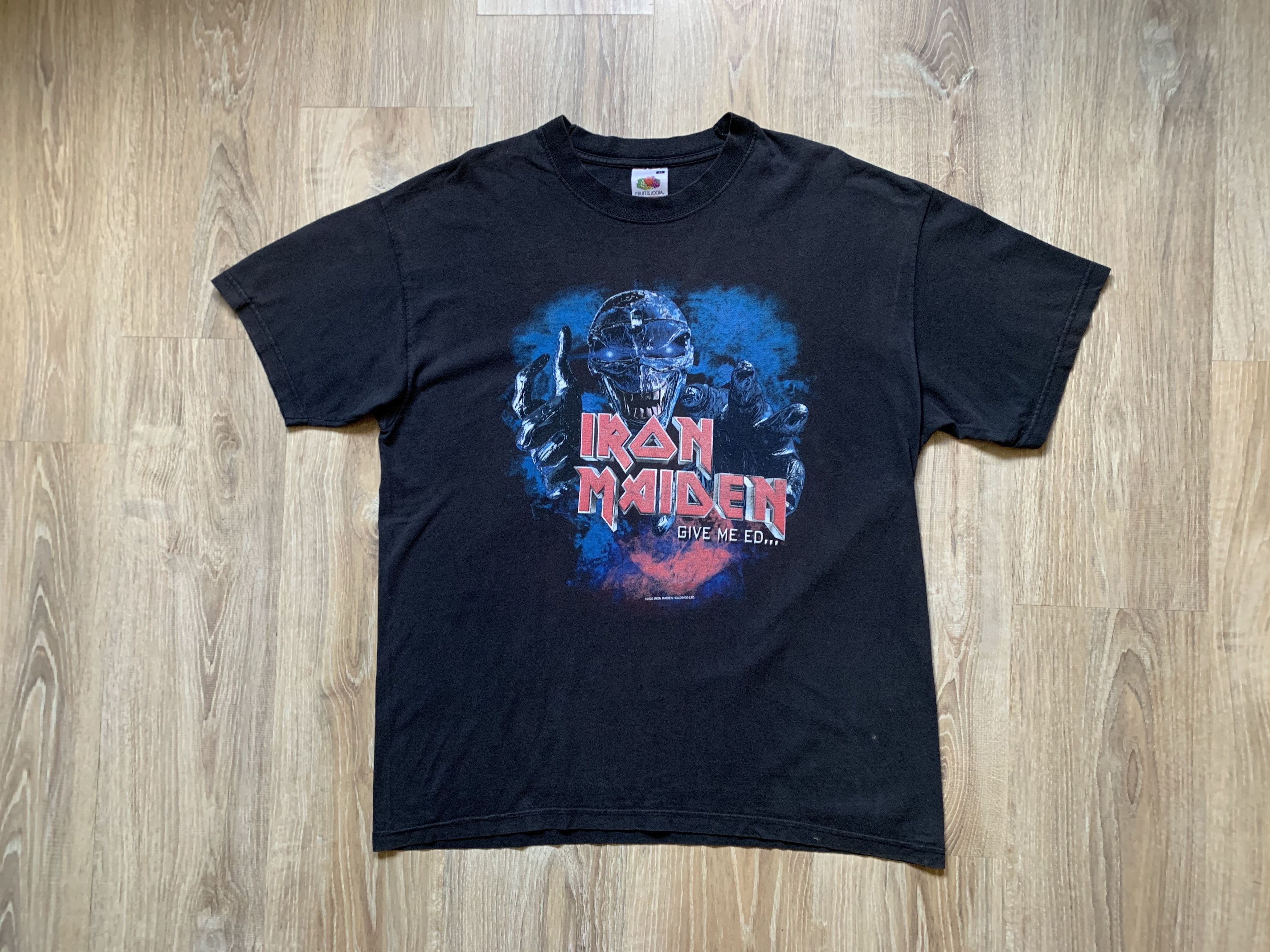 Iron Maiden X Vintage Vintage 2003 Iron Maiden Give Me Ed Tour T Shirt Hoodie, Sweatshirt | PodTeesHub.com