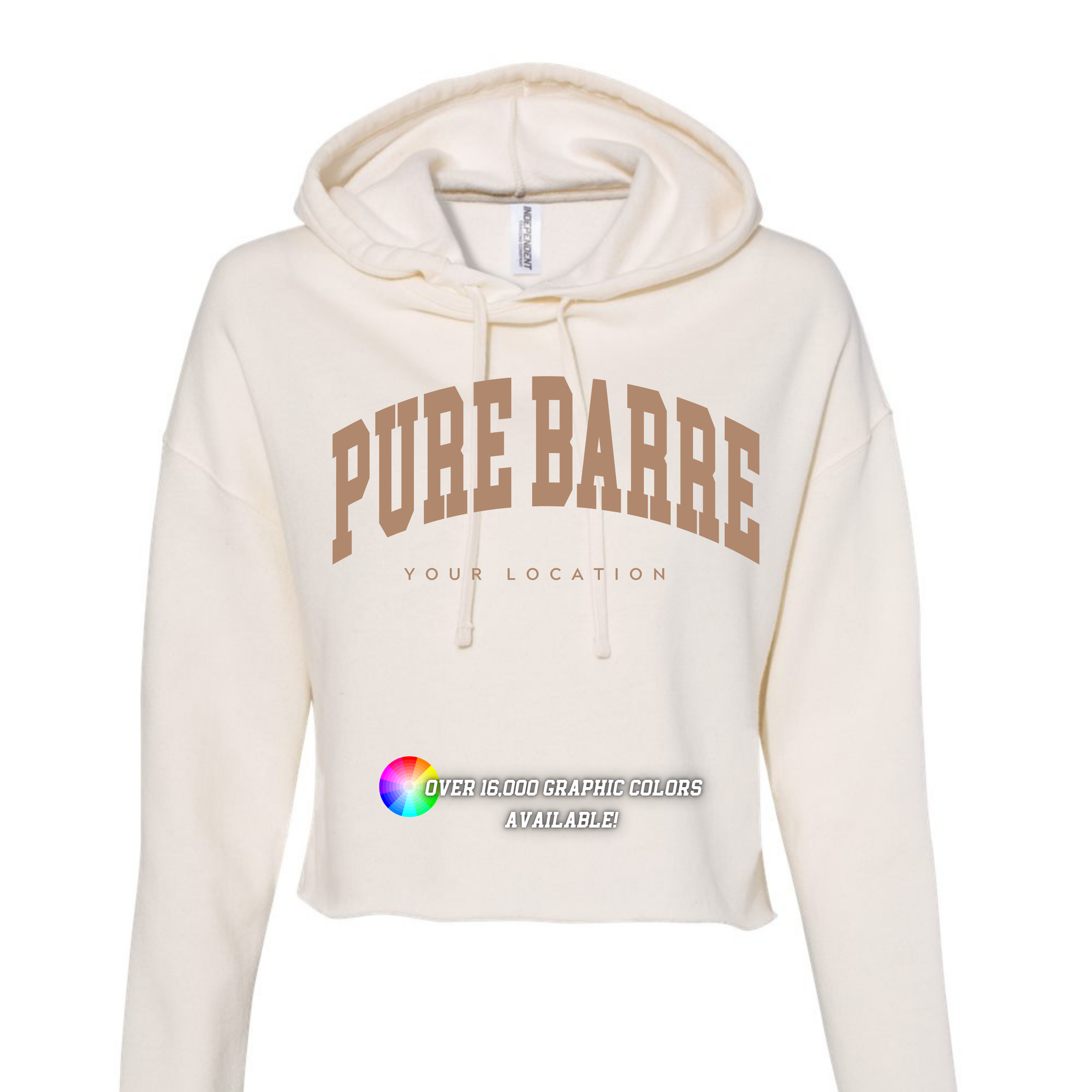 Custom Branded Logo Athletic Cropped Hoodie Spirit Wear T-Shirts, Sweatshirt | PodTeesHub.com