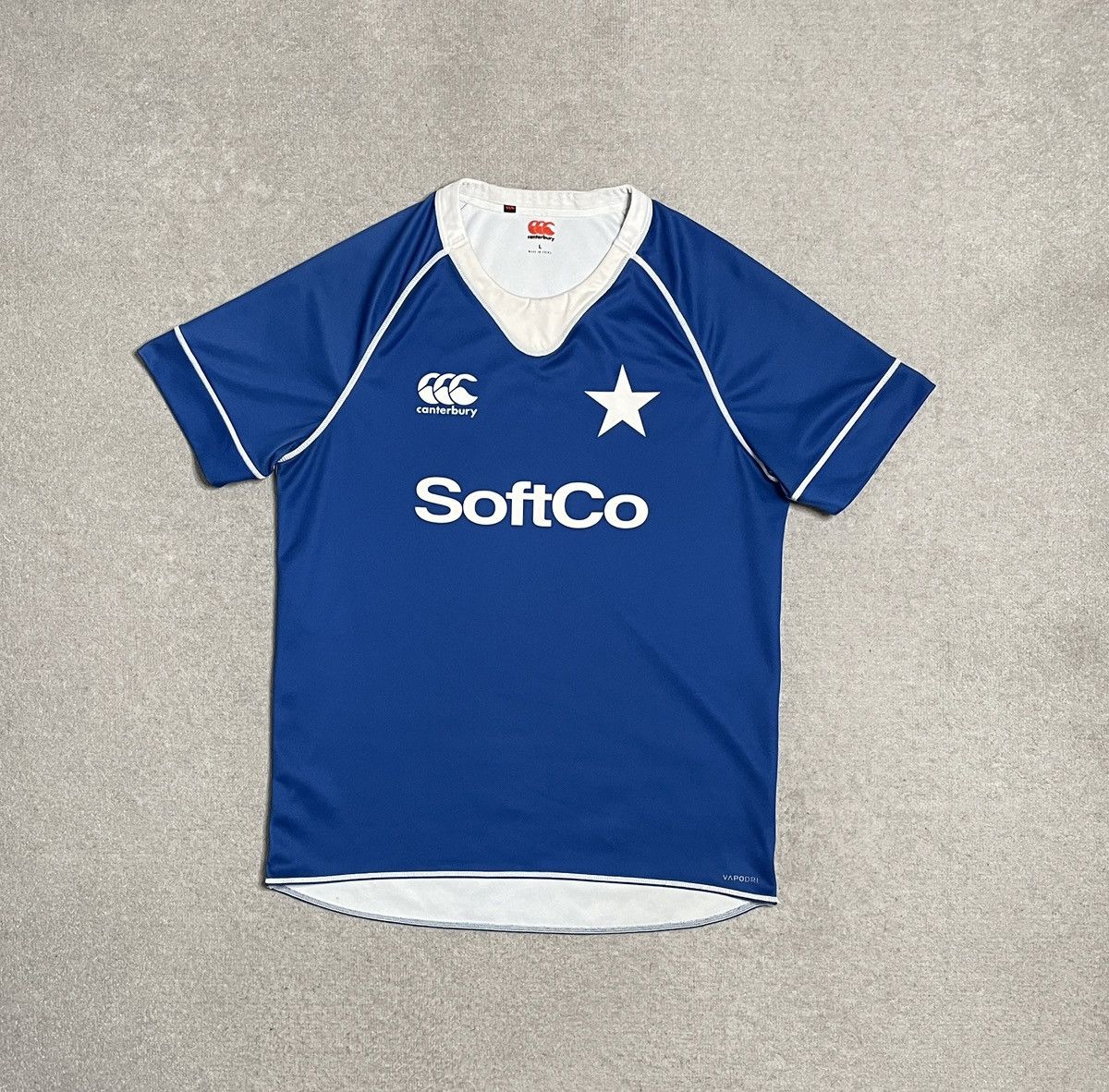 Vintage Blue Jersey Sport T Shirt Rugby White Star Hoodie, Sweatshirt | PodTeesHub.com