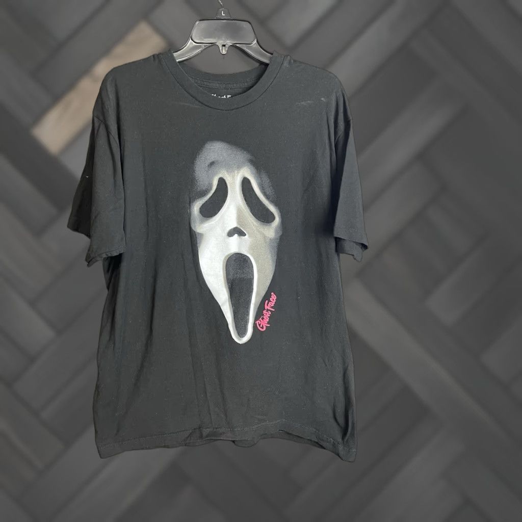 Vintage Ghost Face Icon Of Halloween Short Sleeve T Shirt Men Xl Black Ghost Face Halloween Horror M Hoodie, Sweatshirt