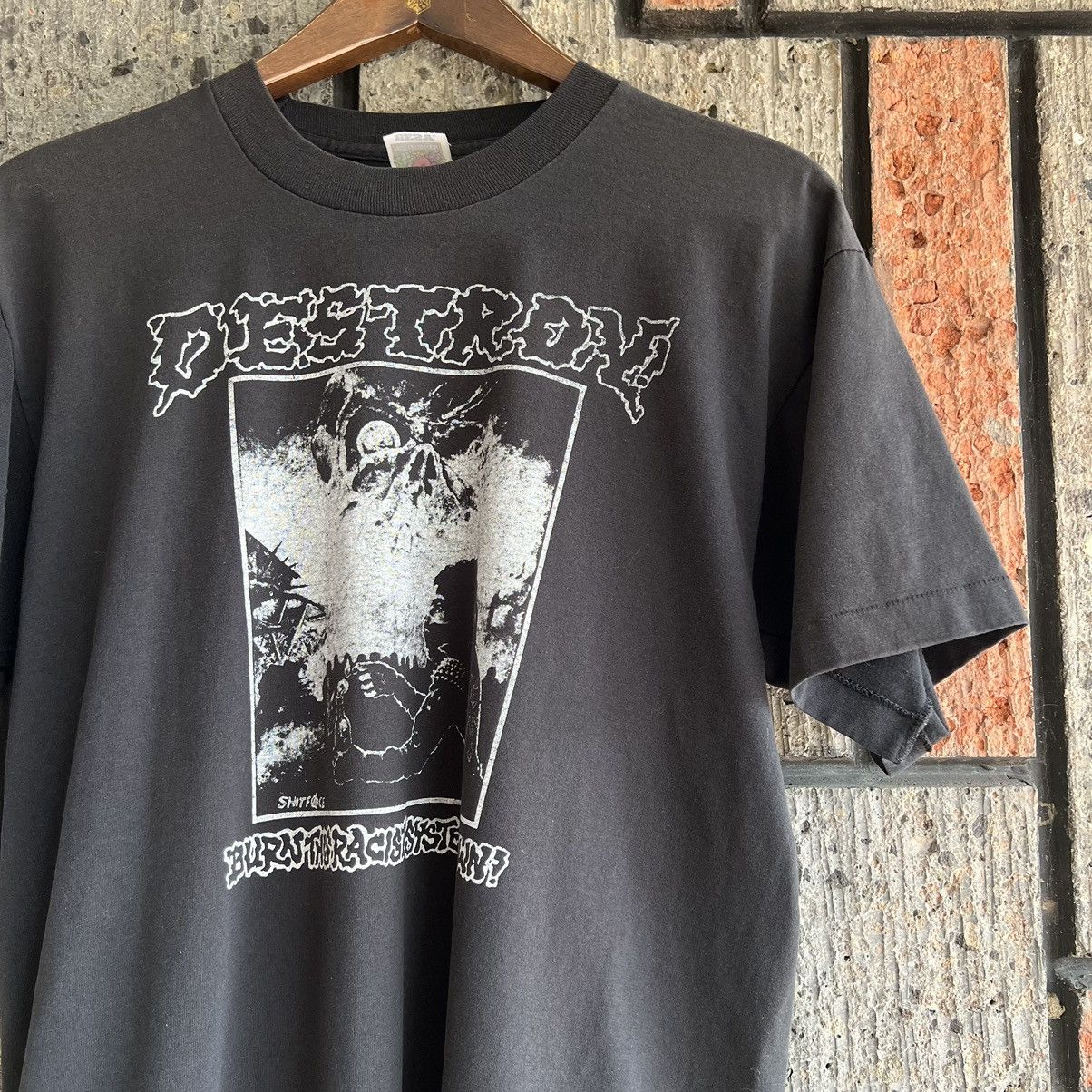 Band Tees 90s Destroy Punk Band Tour Tee Shirt Concert Bad Brains Hoodie, Sweatshirt | PodTeesHub.com