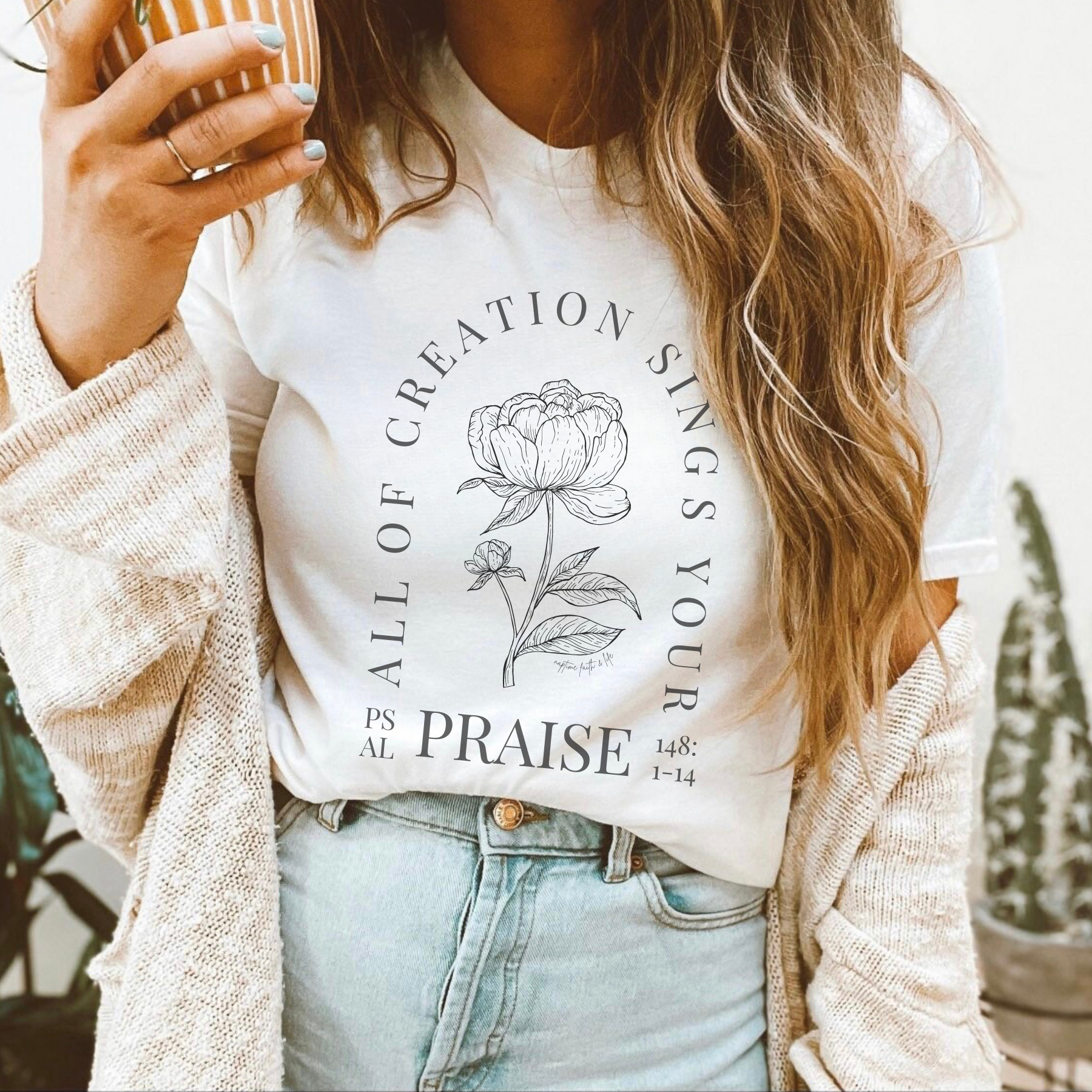 All Creation Sings Your Praise Christian Graphic T-Shirt Hoodie, Sweatshirt | PodTeesHub.com