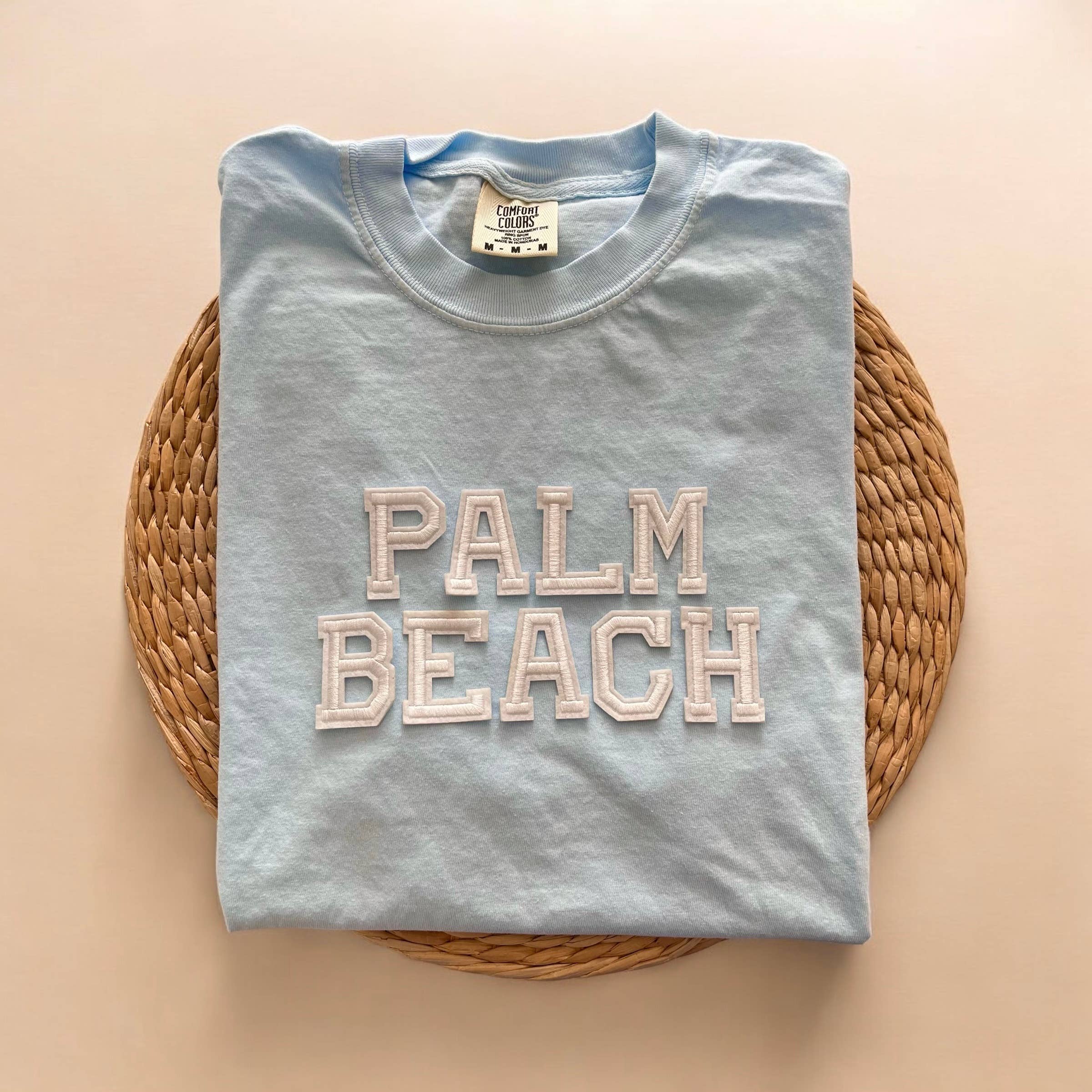 Comfort Colors Palm Beach Tee, Beach Shirts Hoodie, Sweatshirt | PodTeesHub.com