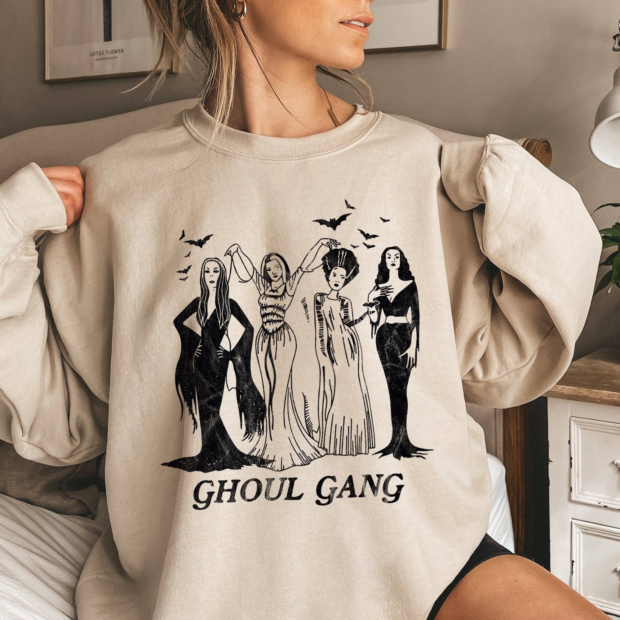 Ghoul Gang Halloween Sweatshirt T-Shirts, Hoodie | PodTeesHub.com