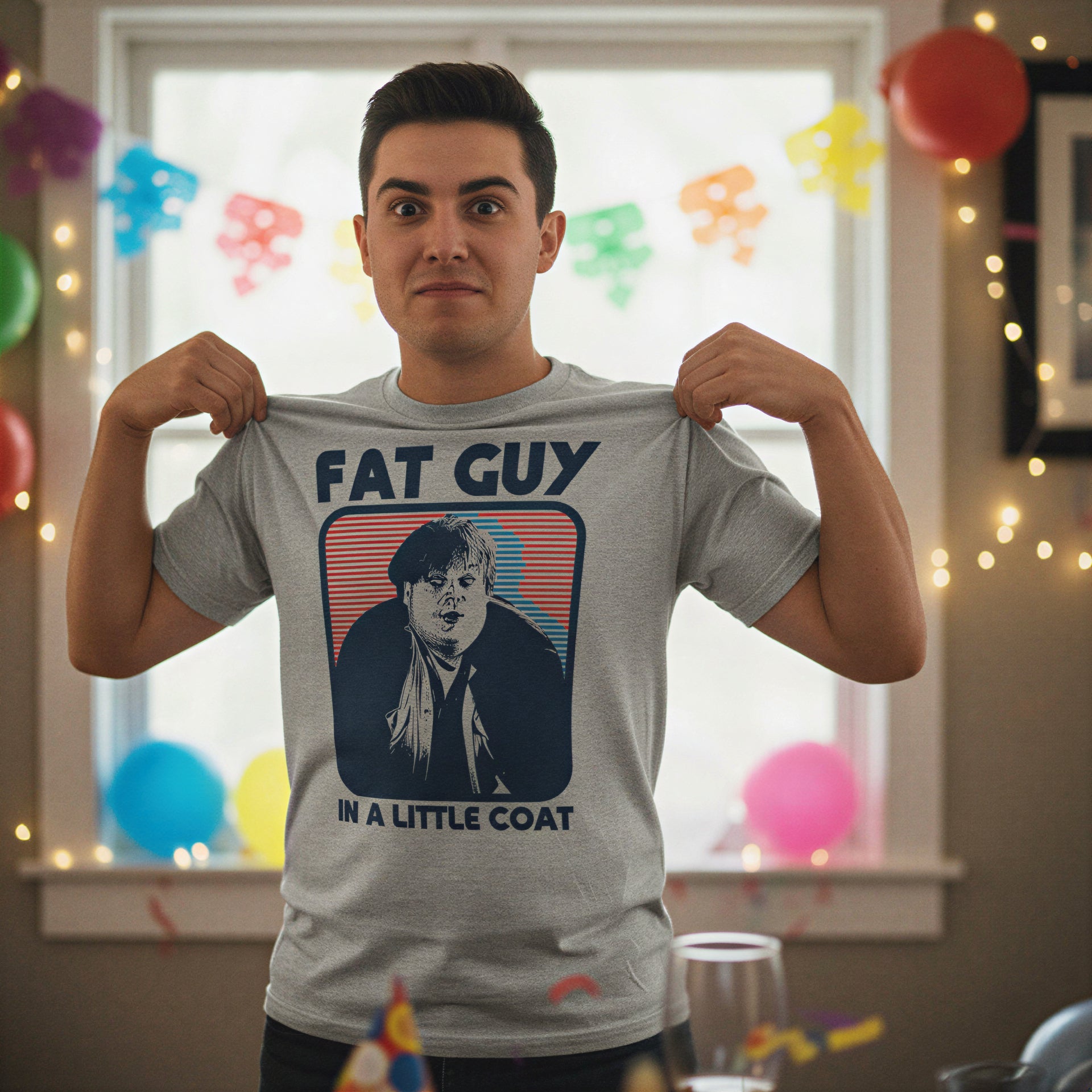 Fat Guy In A Little Coat Men's T Shirt