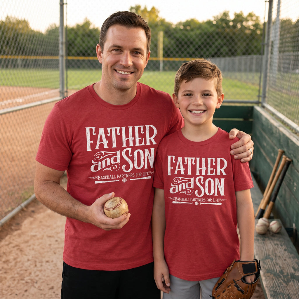 Father And Son Baseball Partners For Life Men's T Shirt