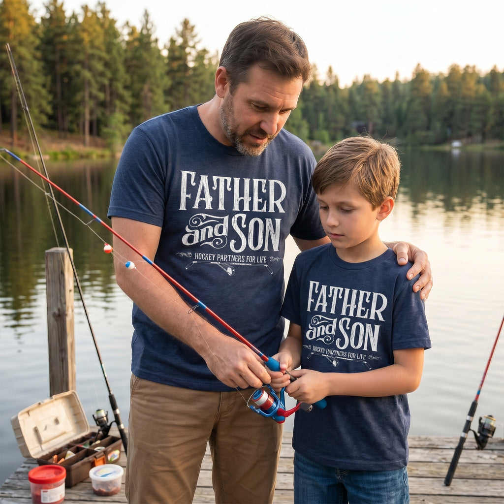 Father And Son Fishing Partners For Life Men's T Shirt