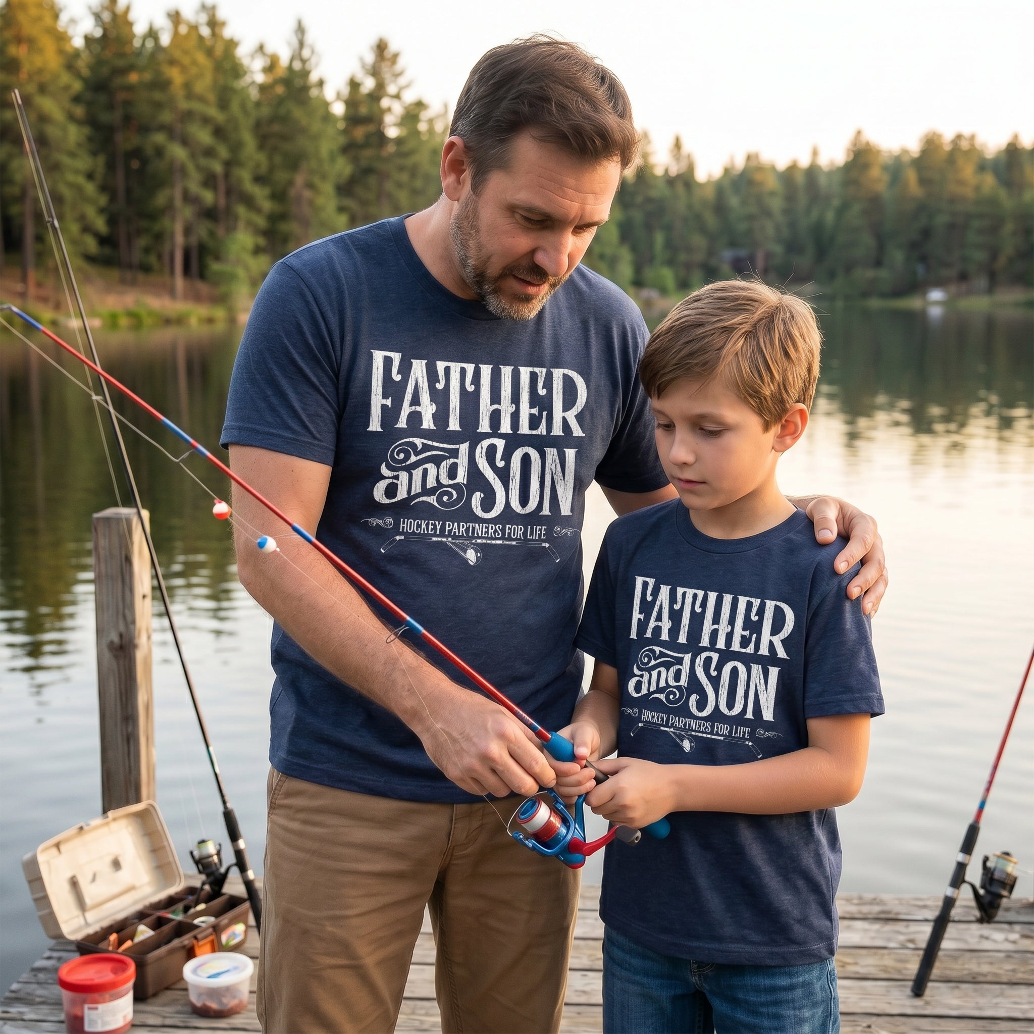 Father And Son Fishing Partners For Life Men's T Shirt