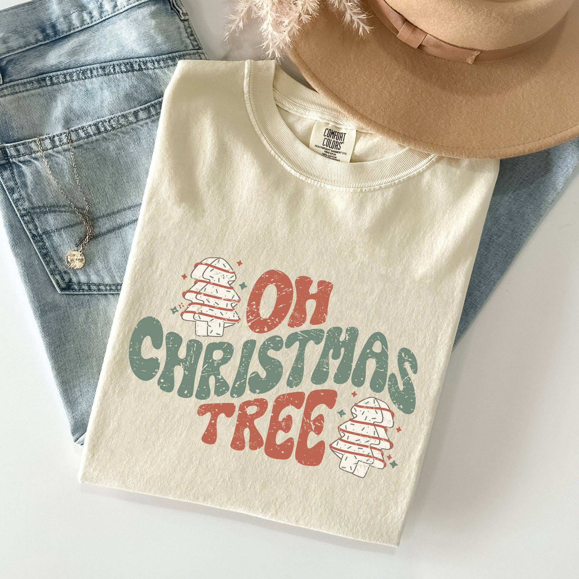 Oh Christmas Tree, Cakes, Snacks, Funny, Winter Tshirt Hoodie, Sweatshirt | PodTeesHub.com