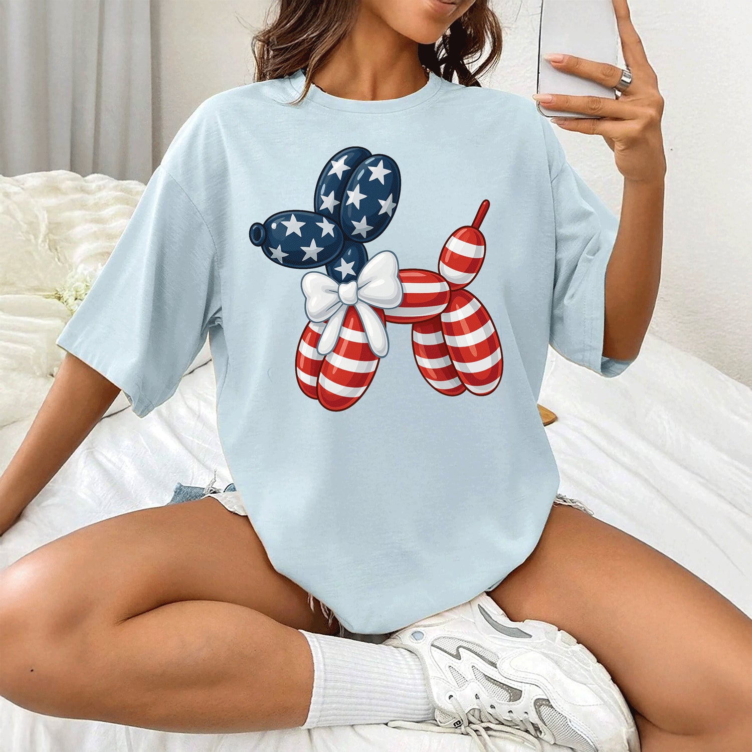 American Balloon Dog Tee Hoodie, Sweatshirt | PodTeesHub.com