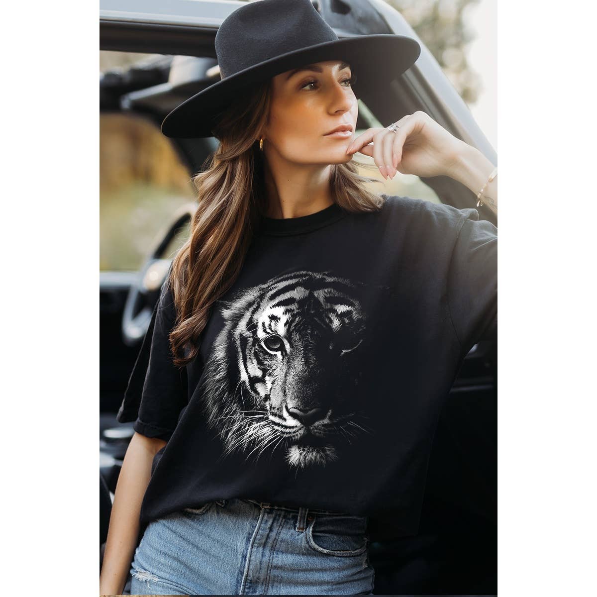 Tiger  Vintage Graphic  Tee Hoodie, Sweatshirt | PodTeesHub.com