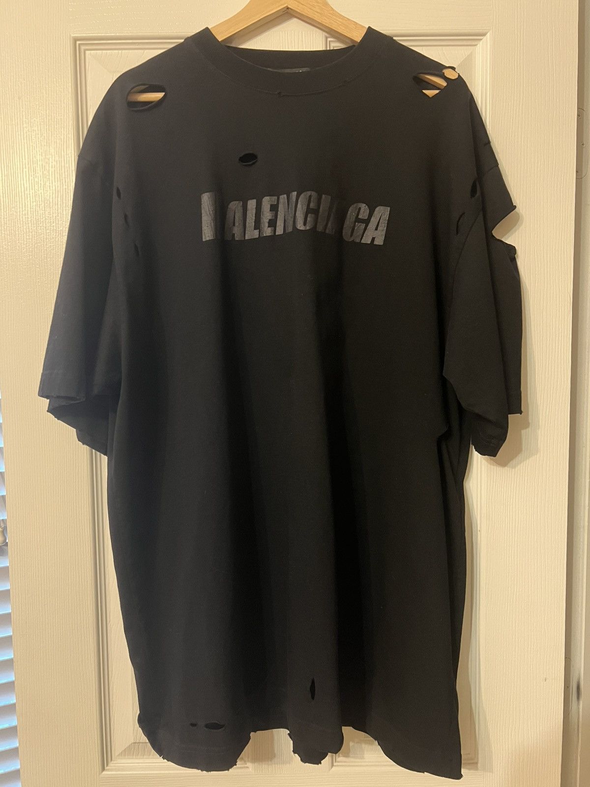 Balenciaga Destroyed T Shirt Hoodie, Sweatshirt | PodTeesHub.com