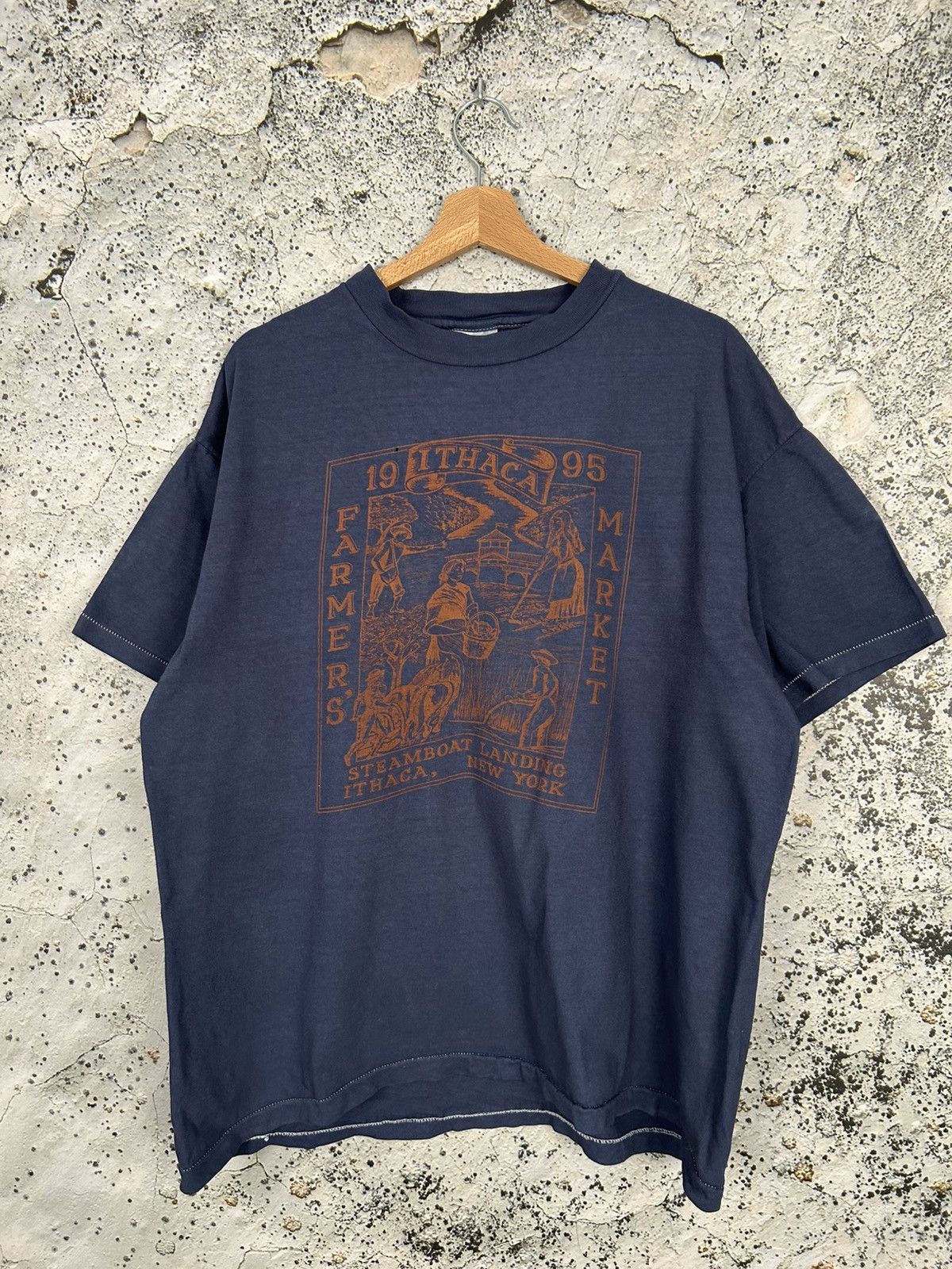 Vintage 90s Farmer Market Single Stitch Graphic Tee Usa Hoodie, Sweatshirt | PodTeesHub.com