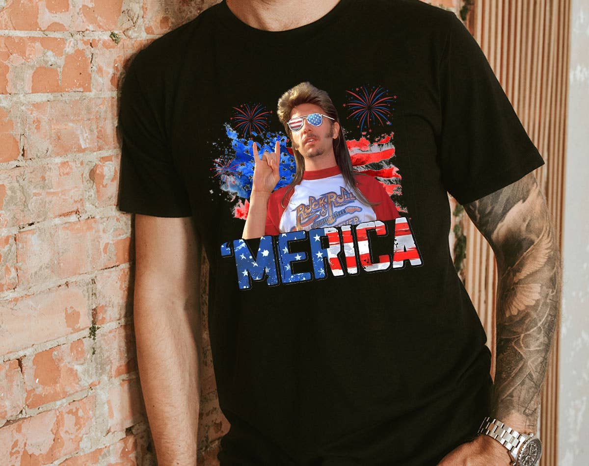 Merica July 4th - Funny Joe Dirt Fourth USA Graphic Shirt Hoodie, Sweatshirt | PodTeesHub.com