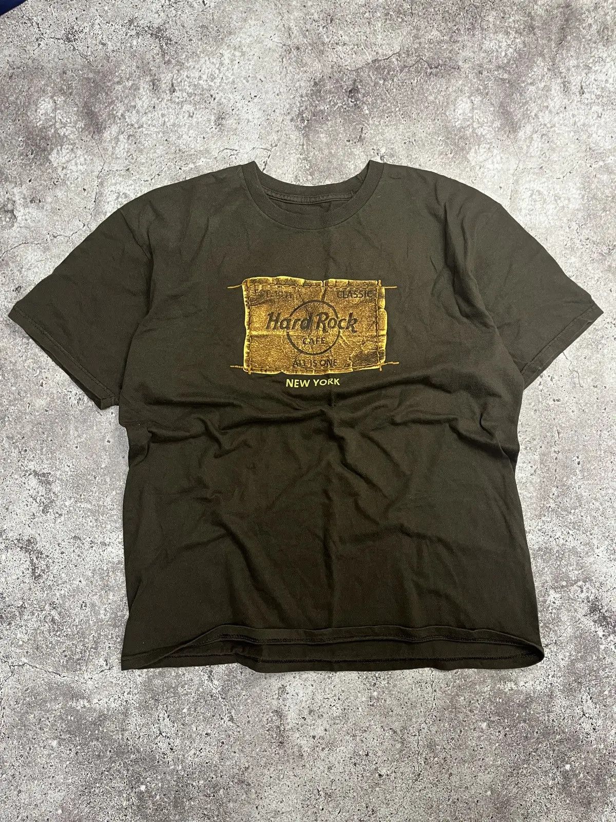 Vintage Hard Rock Cafe T Shirt New York Distressed Tee L Hoodie, Sweatshirt | PodTeesHub.com