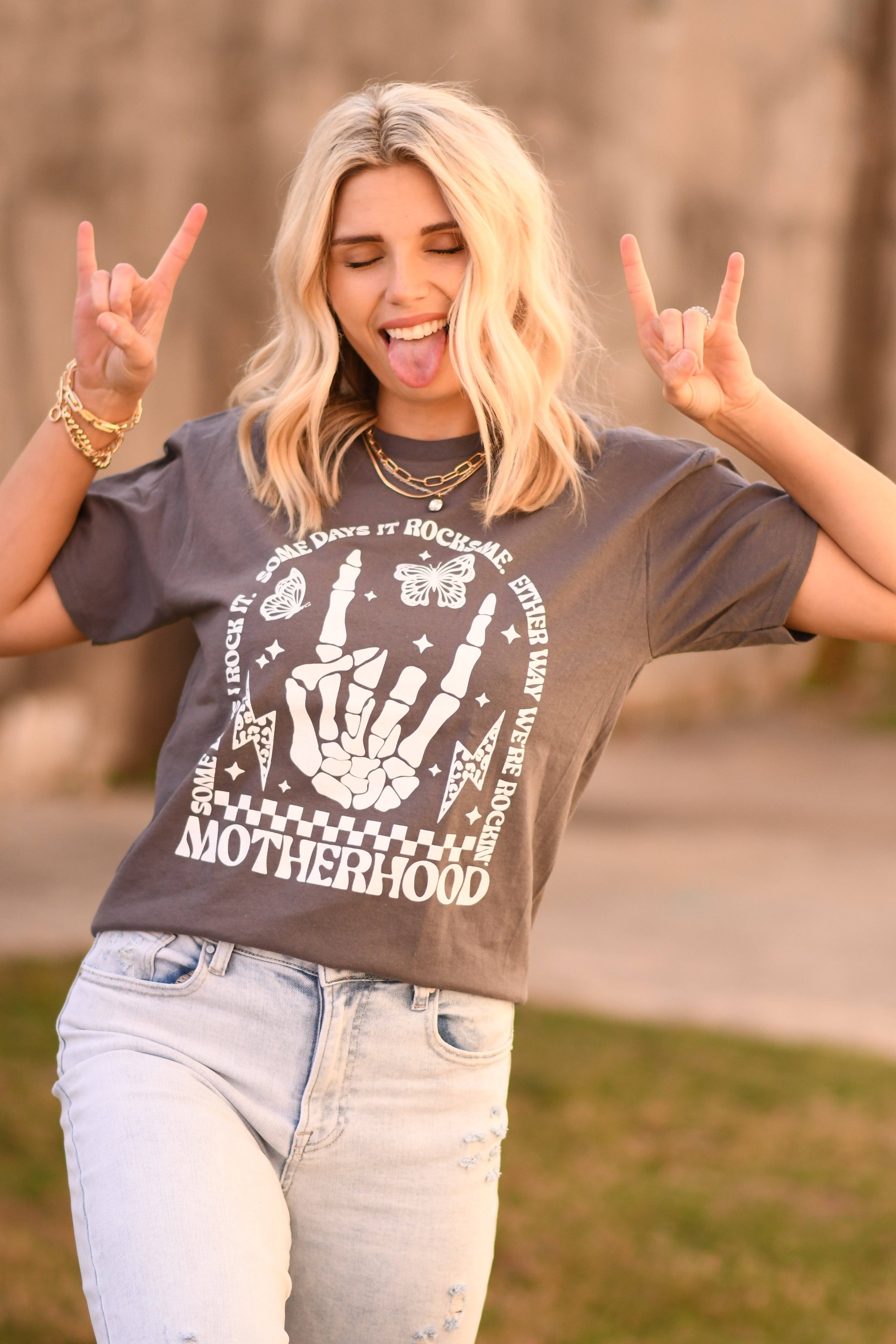 Motherhood - Either Way We’Re Rockin’ Tee Hoodie, Sweatshirt | PodTeesHub.com