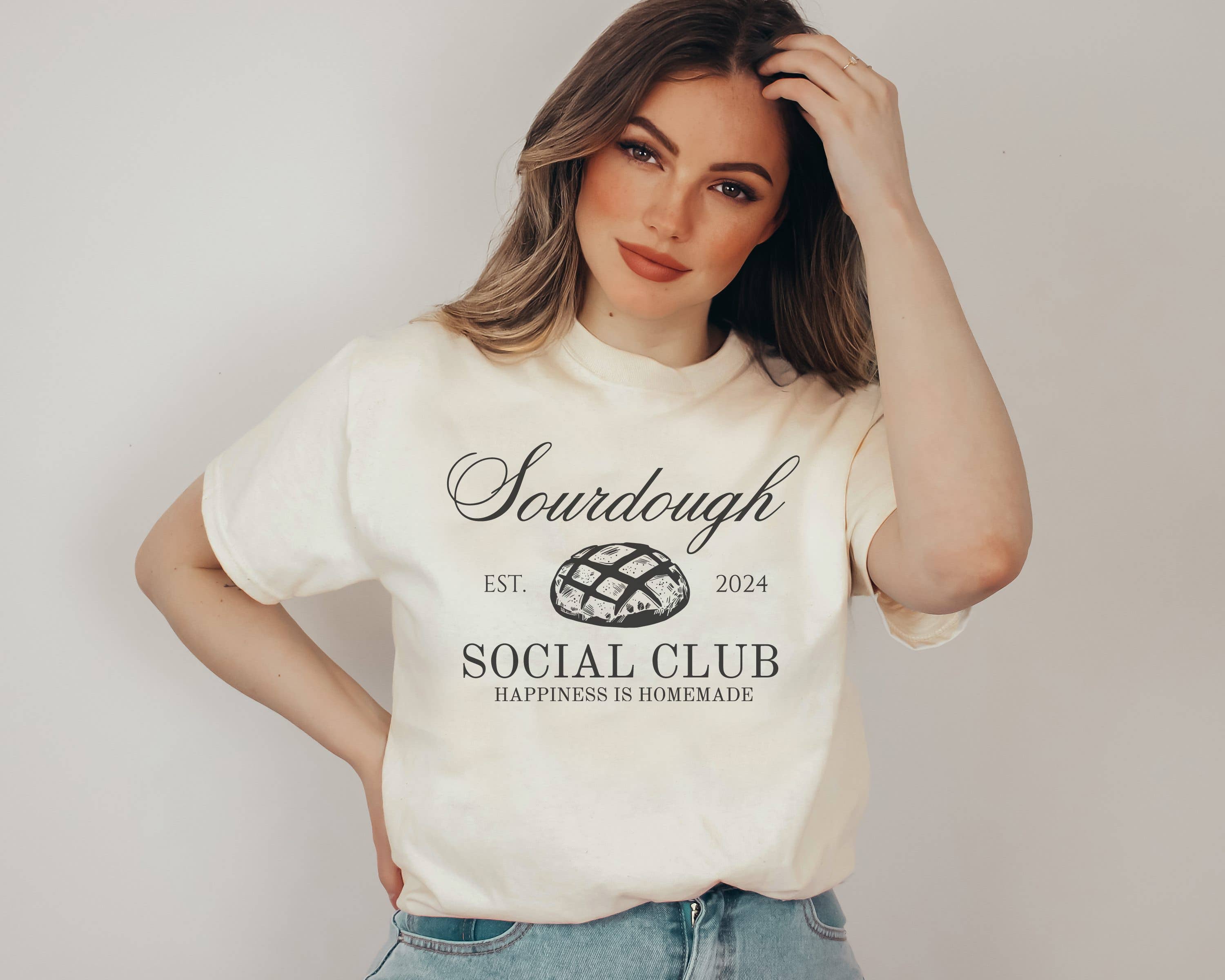 Sourdough Social Club Graphic Tee Hoodie, Sweatshirt | PodTeesHub.com