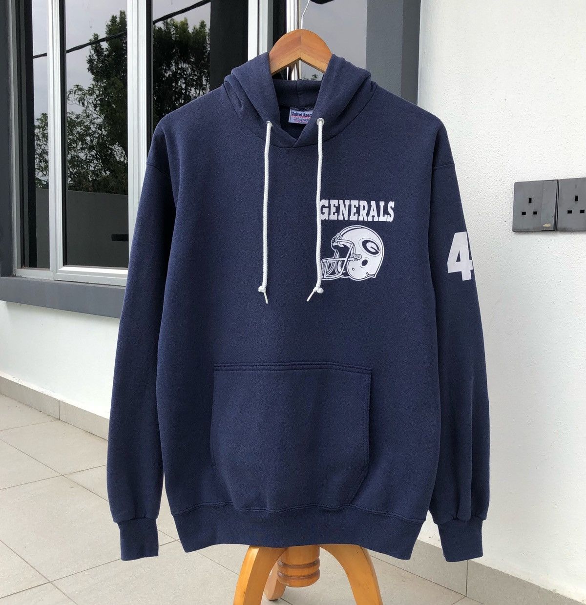 Vintage Hoodie Pull Over General Big Logo Sweatshirt T-Shirts | PodTeesHub.com