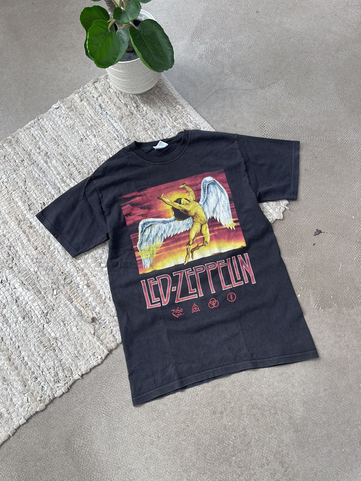 Crazy Vintage Y2k Led Zepplin Band Tee Hoodie, Sweatshirt | PodTeesHub.com