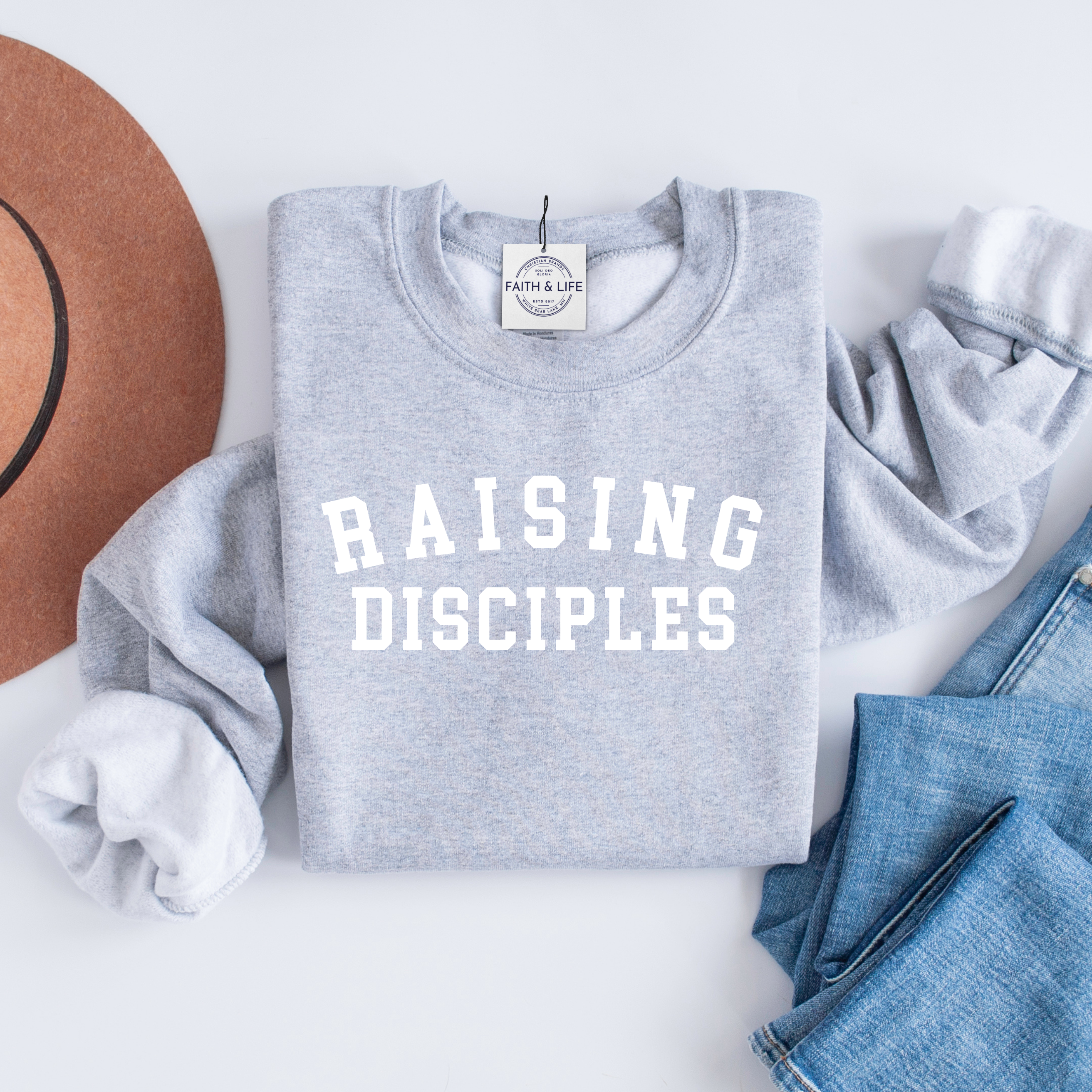 Raising Disciples Christian Valentines Crewneck Sweatshirt T-Shirts, Hoodie | PodTeesHub.com