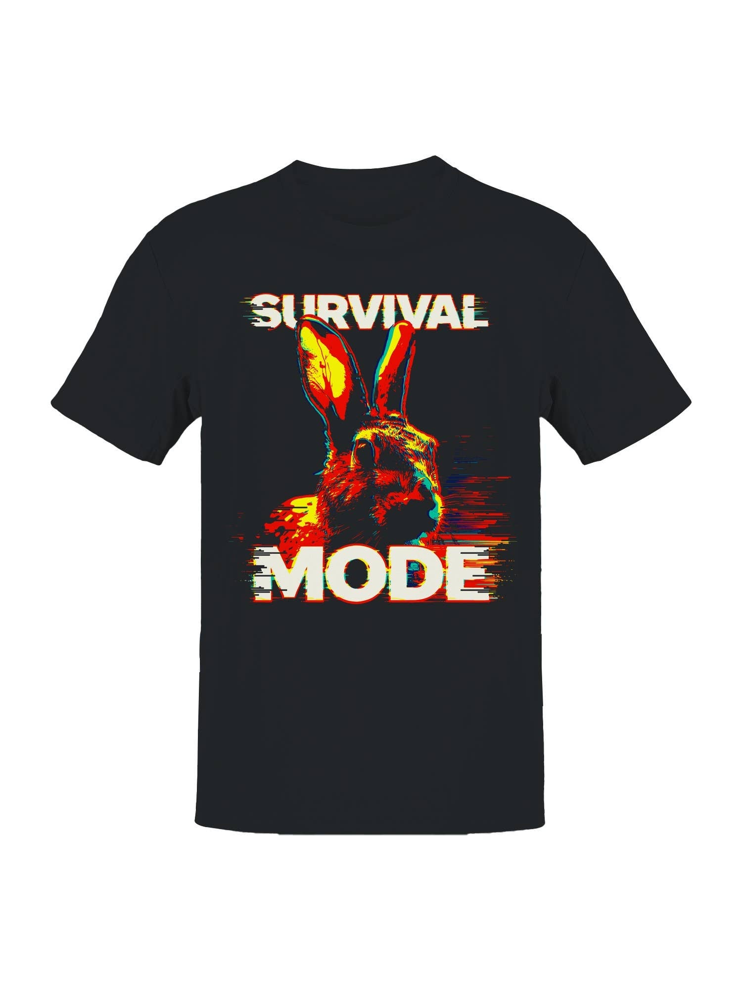 Survival Mode Rabbit Art Men's T-Shirt Hoodie, Sweatshirt | PodTeesHub.com