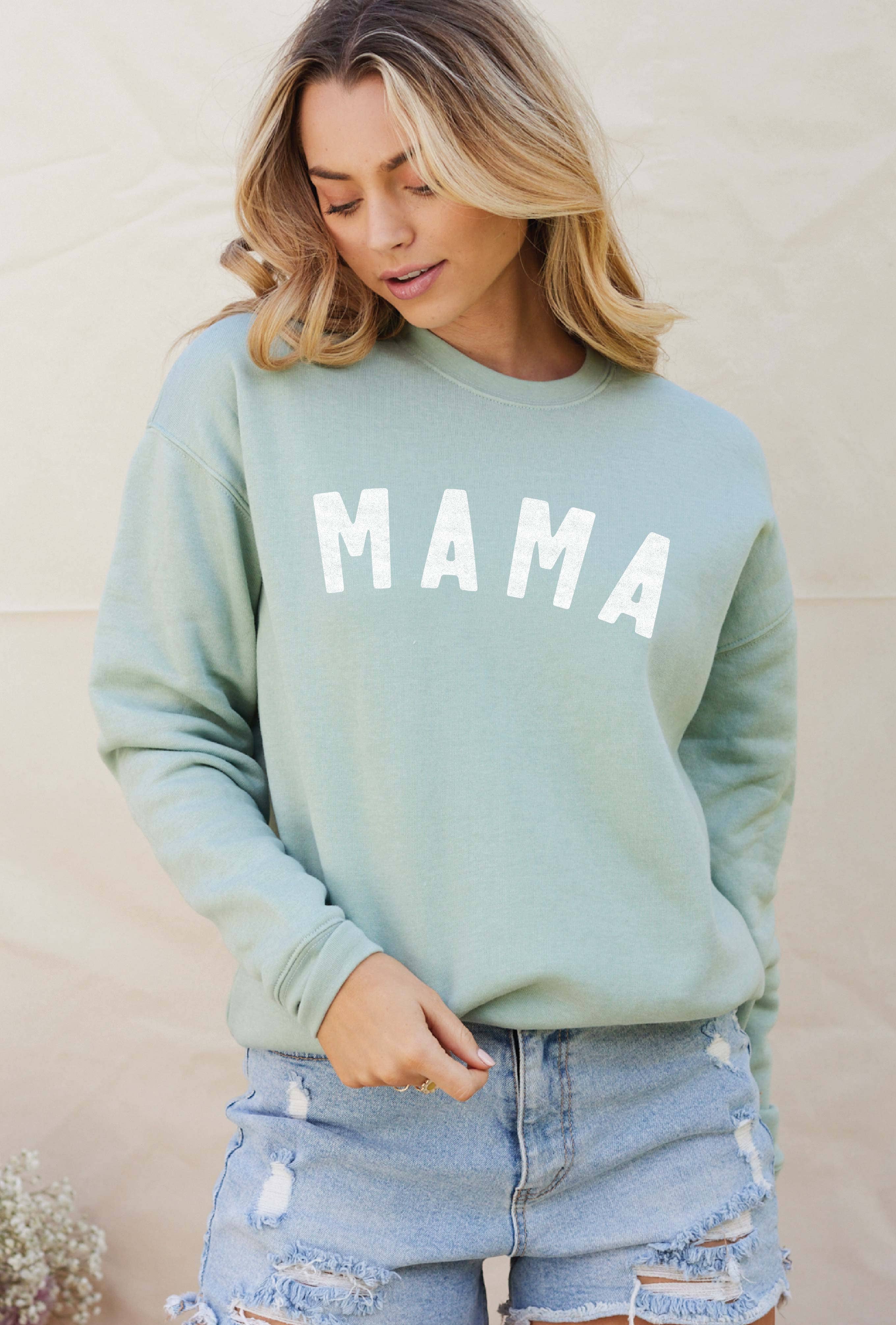 Mama Graphic Sweatshirt - Loungewear T-Shirts, Hoodie | PodTeesHub.com