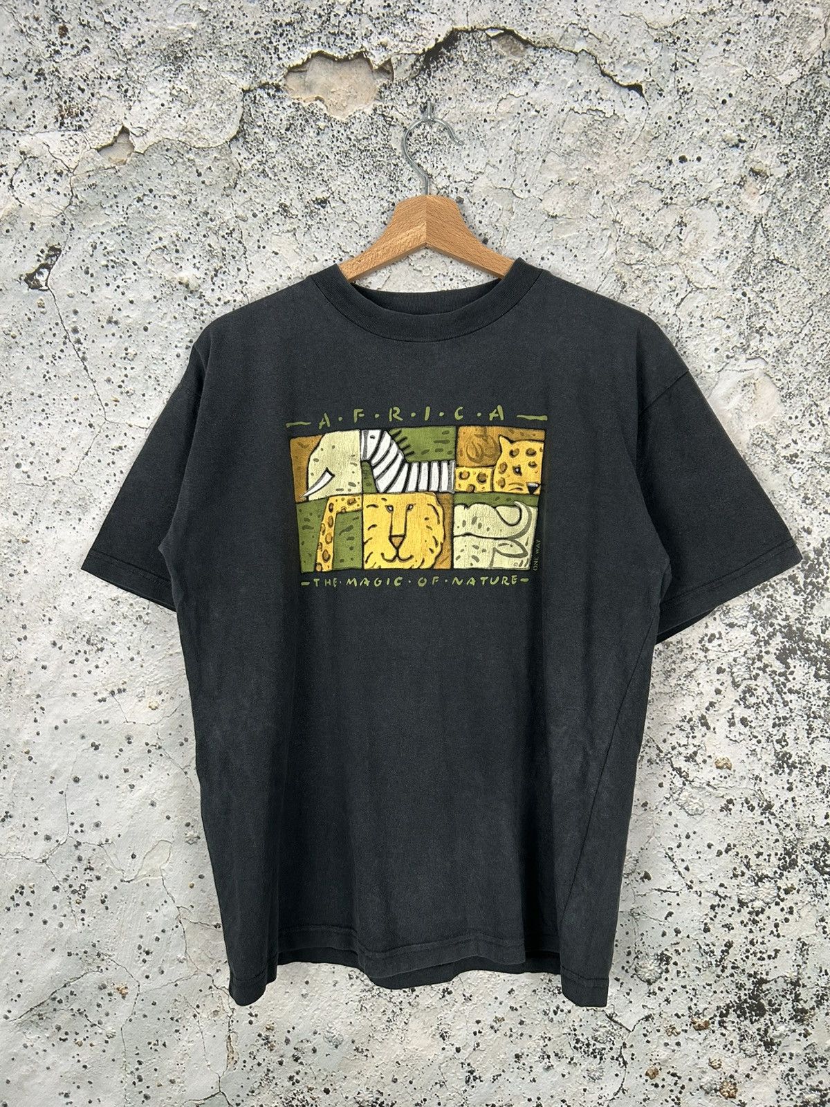 Vintage Africa Graphic Tee Animal Safari Rock Skate Punk Hoodie, Sweatshirt | PodTeesHub.com