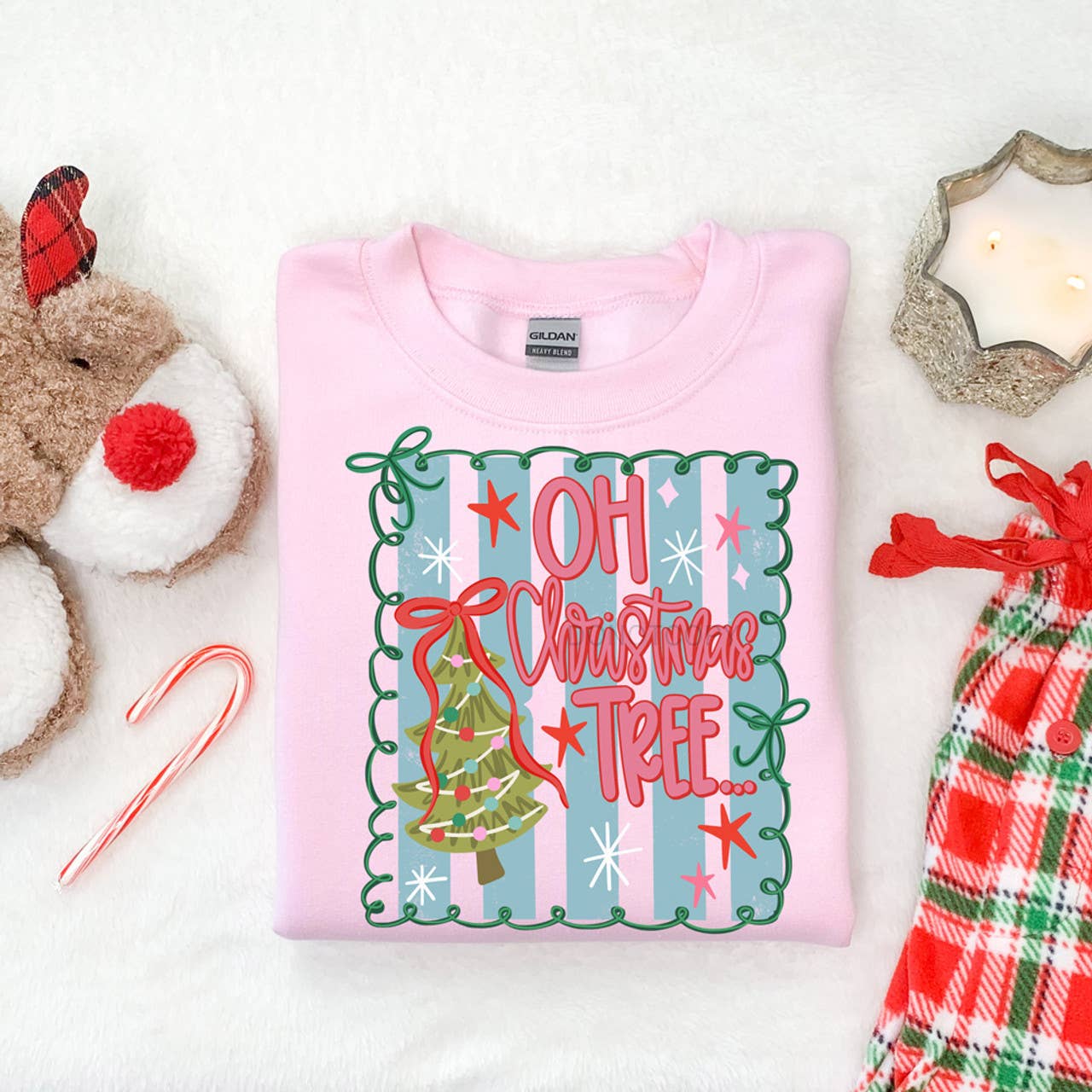 Oh Christmas Tree Coquette Sweatshirt T-Shirts, Hoodie | PodTeesHub.com