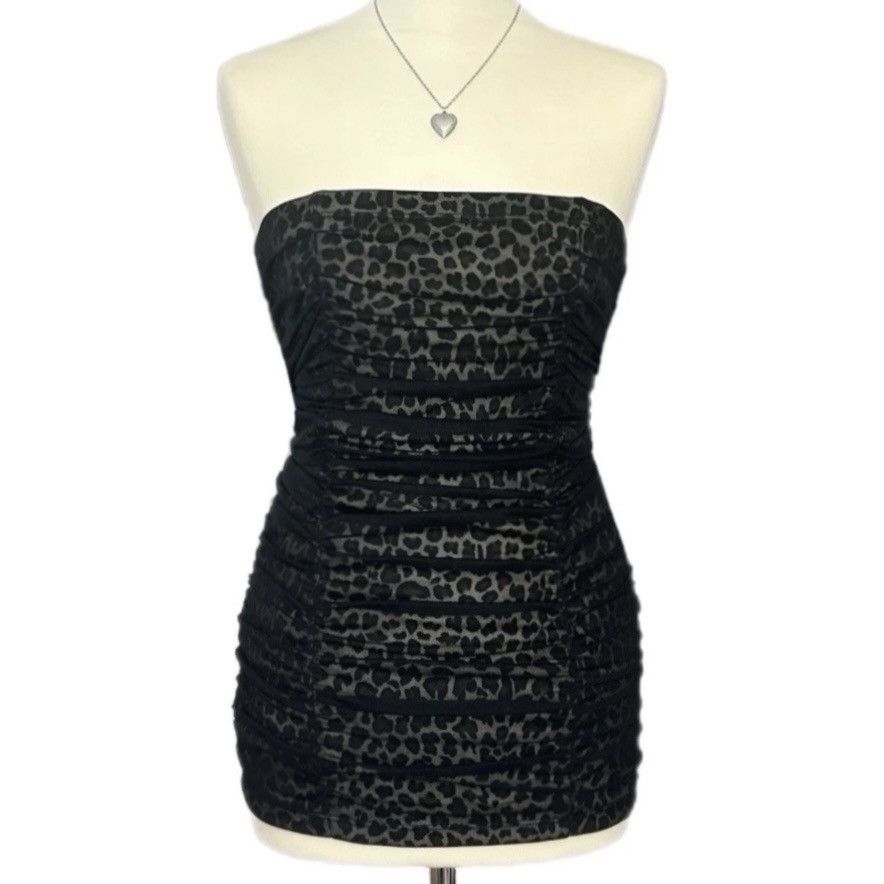 Y2k Xoxo Leopard Print Long Strapless Top T-Shirts, Hoodie, Sweatshirt