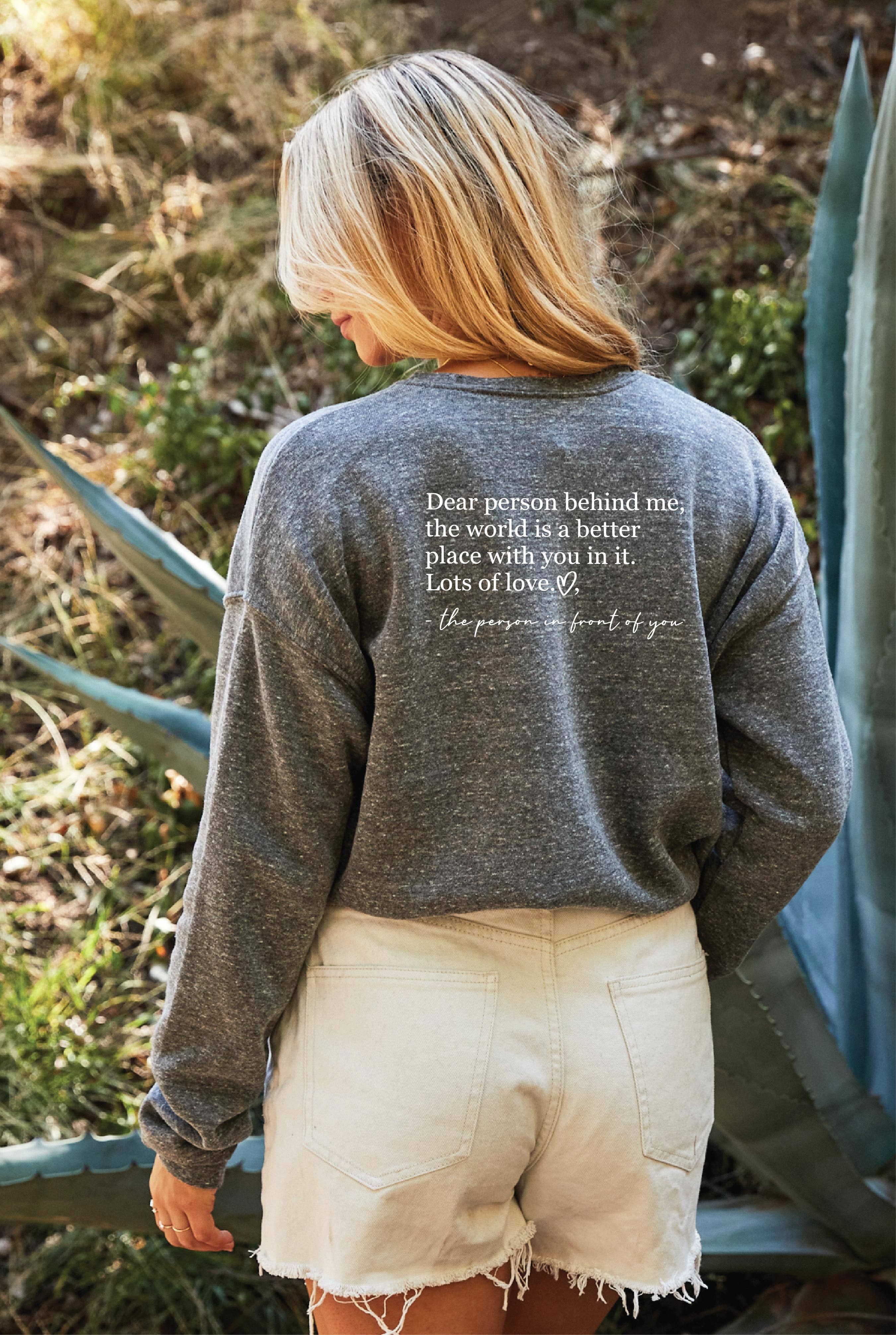 Dear Person Behind Me Graphic Sweatshirt T-Shirts, Hoodie | PodTeesHub.com