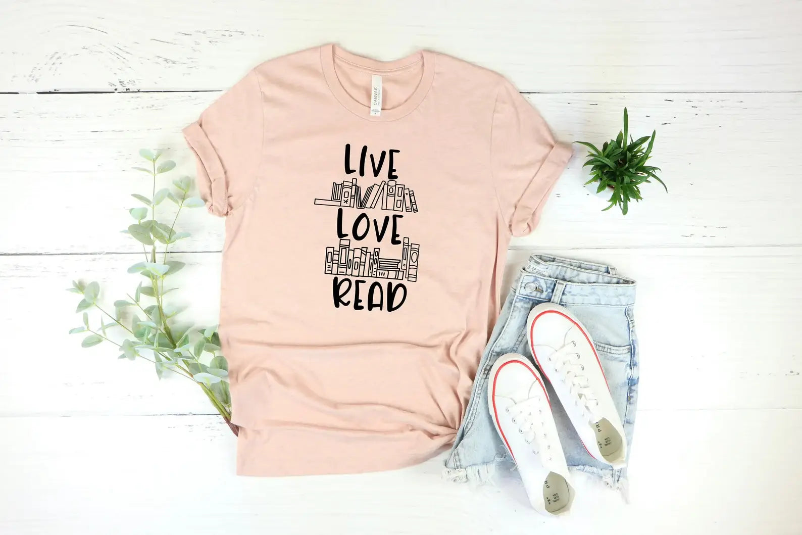 Live Love Read T-Shirt Hoodie, Sweatshirt | PodTeesHub.com