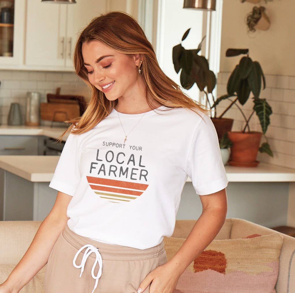 Support Your Local Farmer Graphic T-Shirt Hoodie, Sweatshirt | PodTeesHub.com