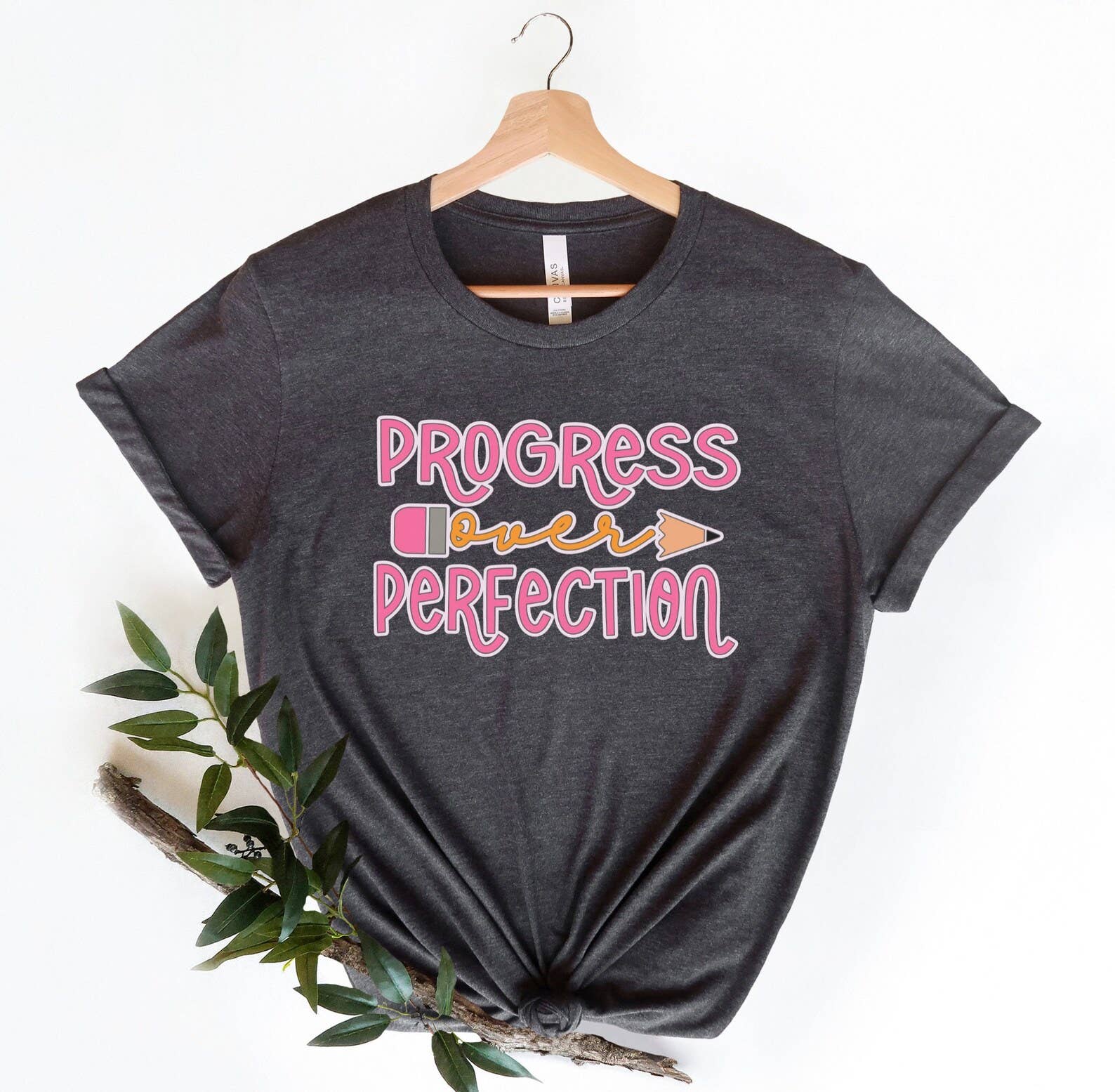 Progress Over Perfection T-Shirt Hoodie, Sweatshirt | PodTeesHub.com