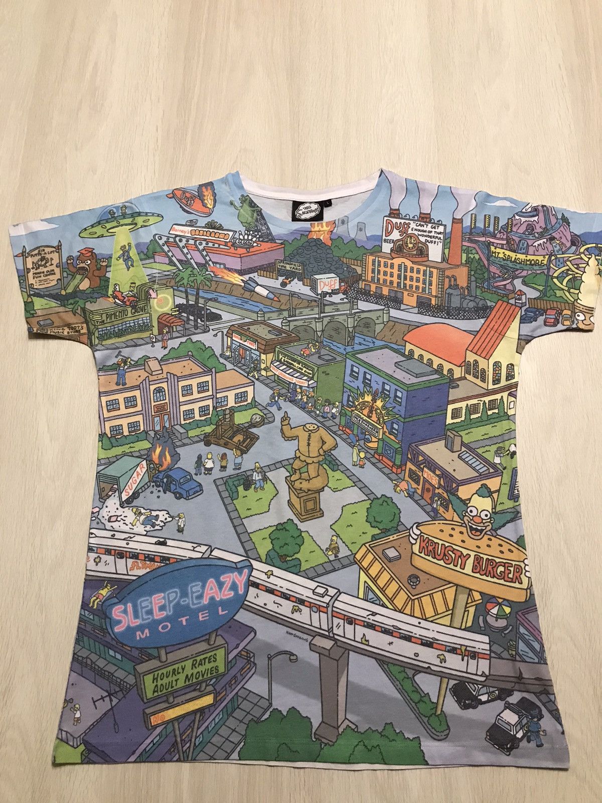Simpsons The Simpsons Tee Full City Size L Hoodie, Sweatshirt | PodTeesHub.com