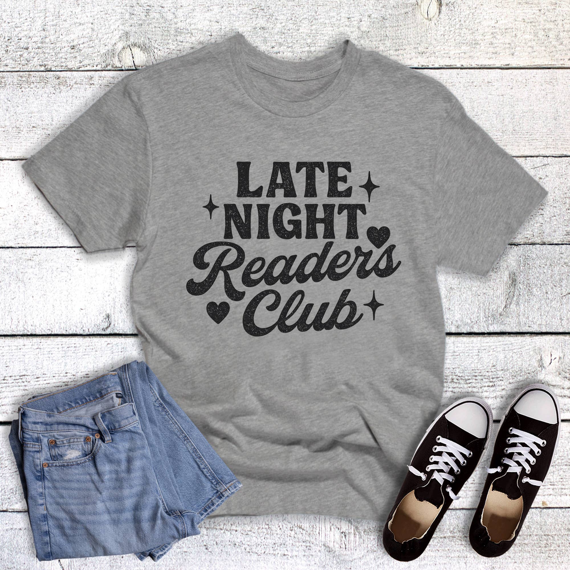 Books Reading Late Night Club Graphic Tee Hoodie, Sweatshirt | PodTeesHub.com
